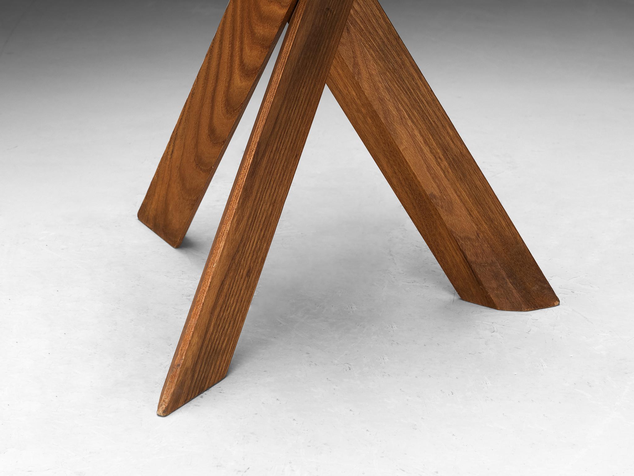 Pierre Chapo Stool 'S13A' in Solid Elm  1