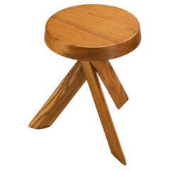 Pierre Chapo Stool 'S13A' in Solid Elm