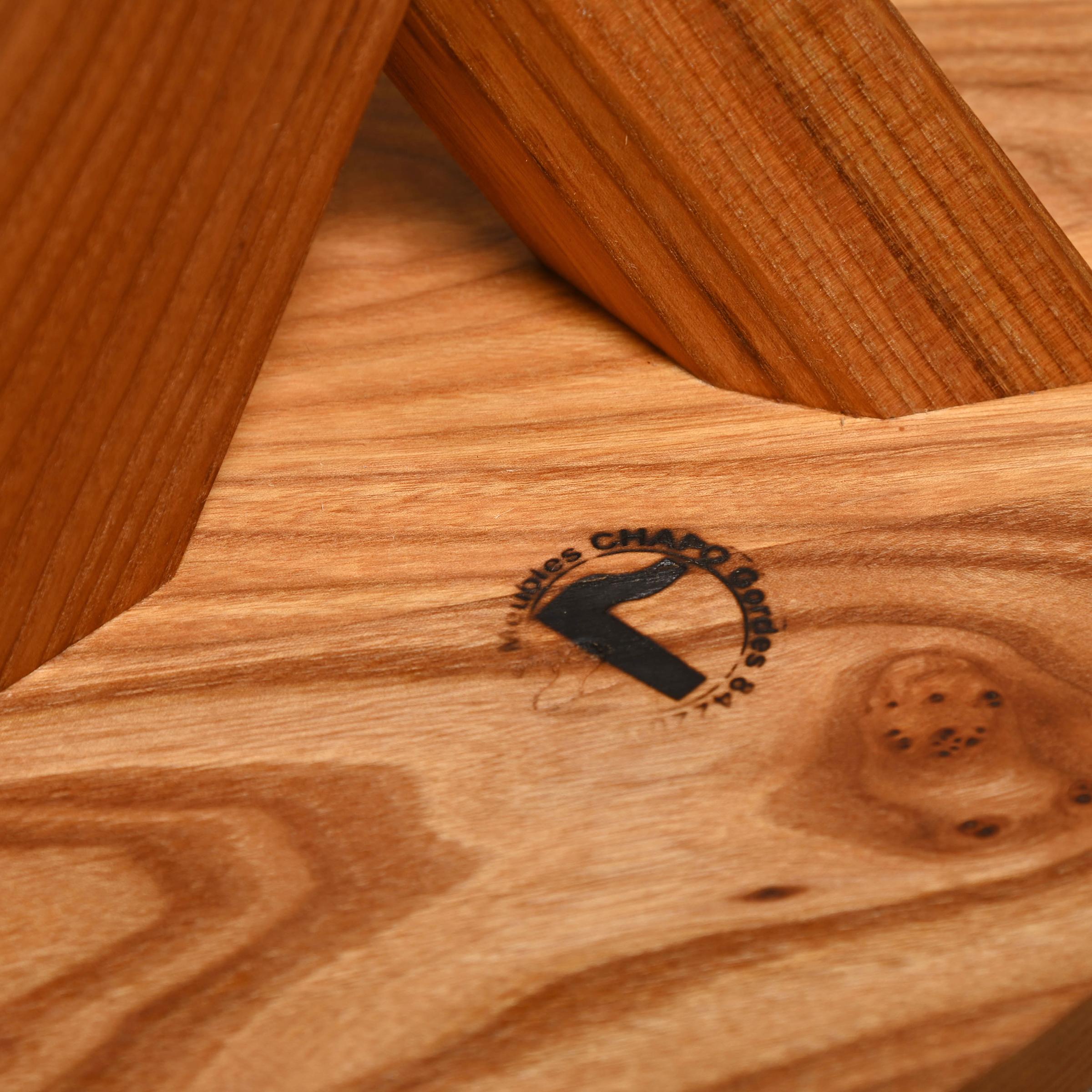 Tabouret Pierre Chapo S31 'Model A' en Elmwoods massif, France 2