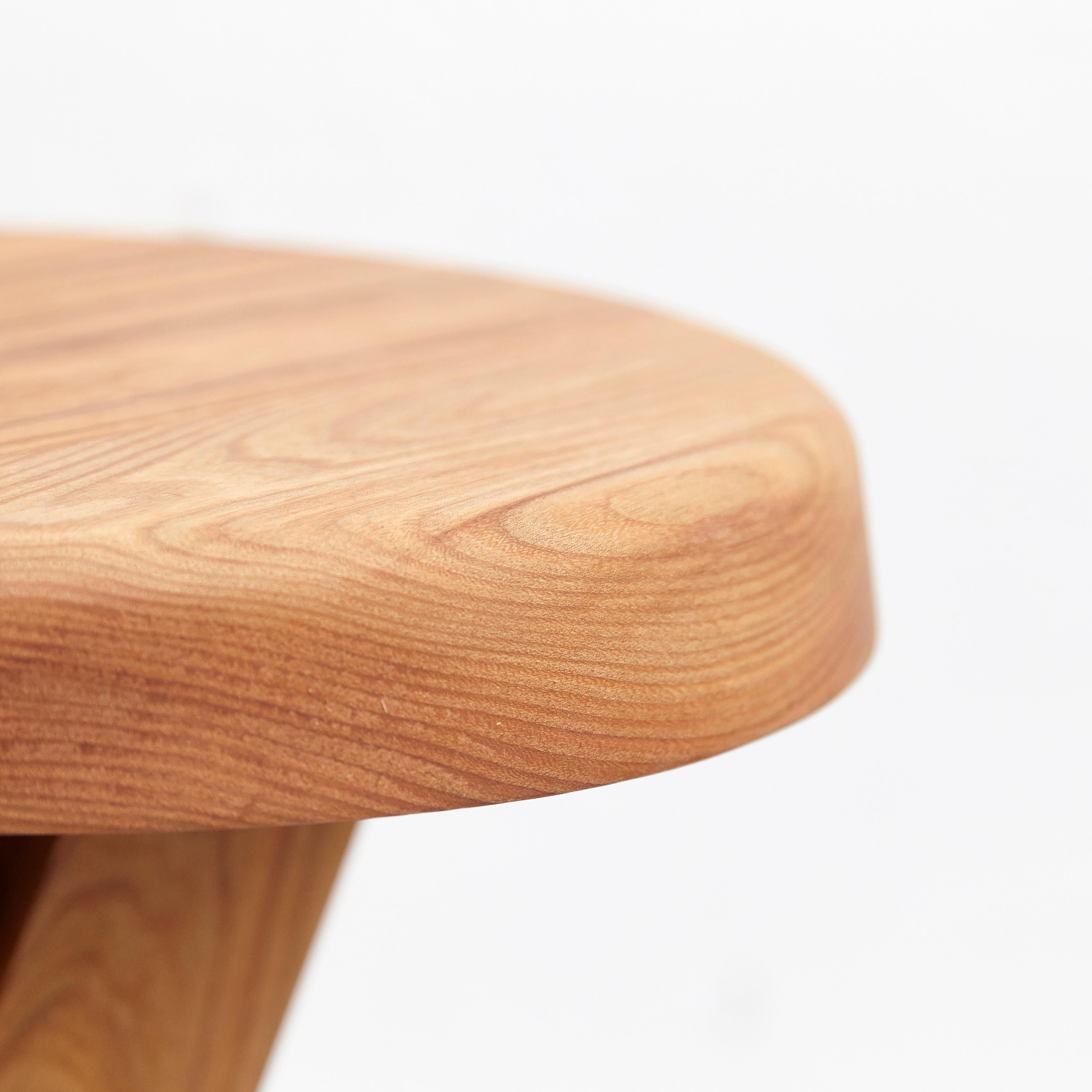 Pierre Chapo Stool S31B Elm Wood 3