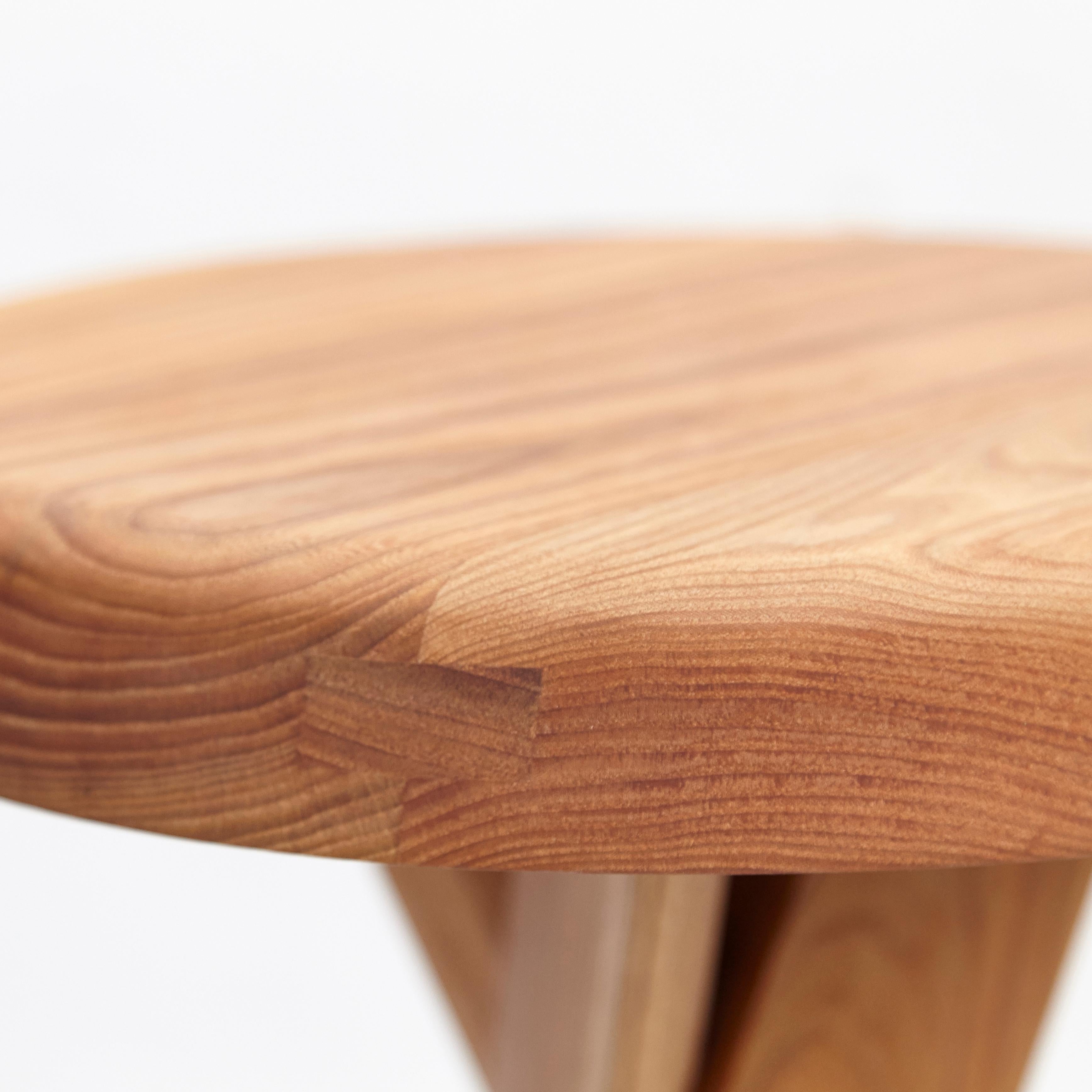 Pierre Chapo Stool S31B Elm Wood 1