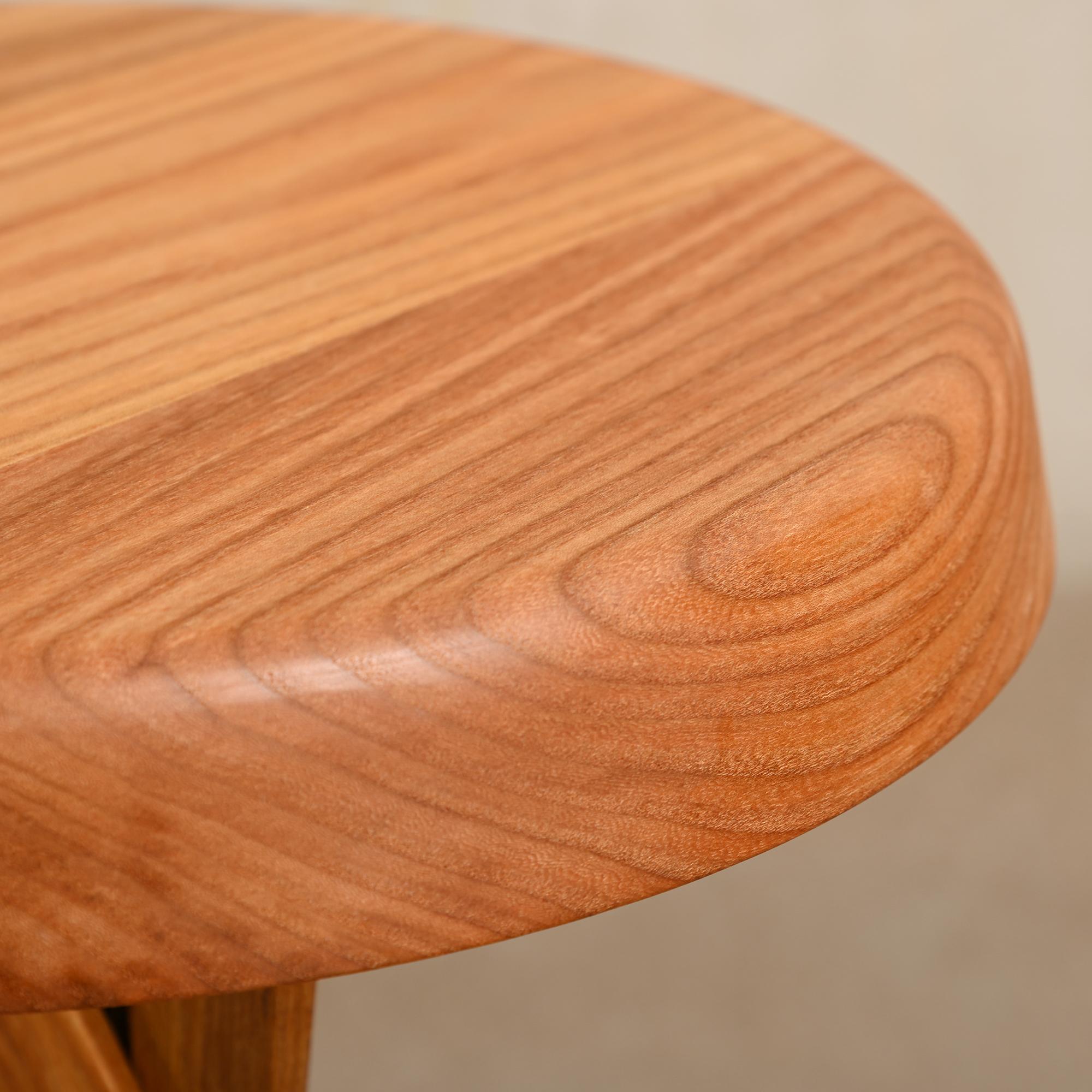 Pierre Chapo Stool S31b in Solid Elm by Chapo Creation, France 6