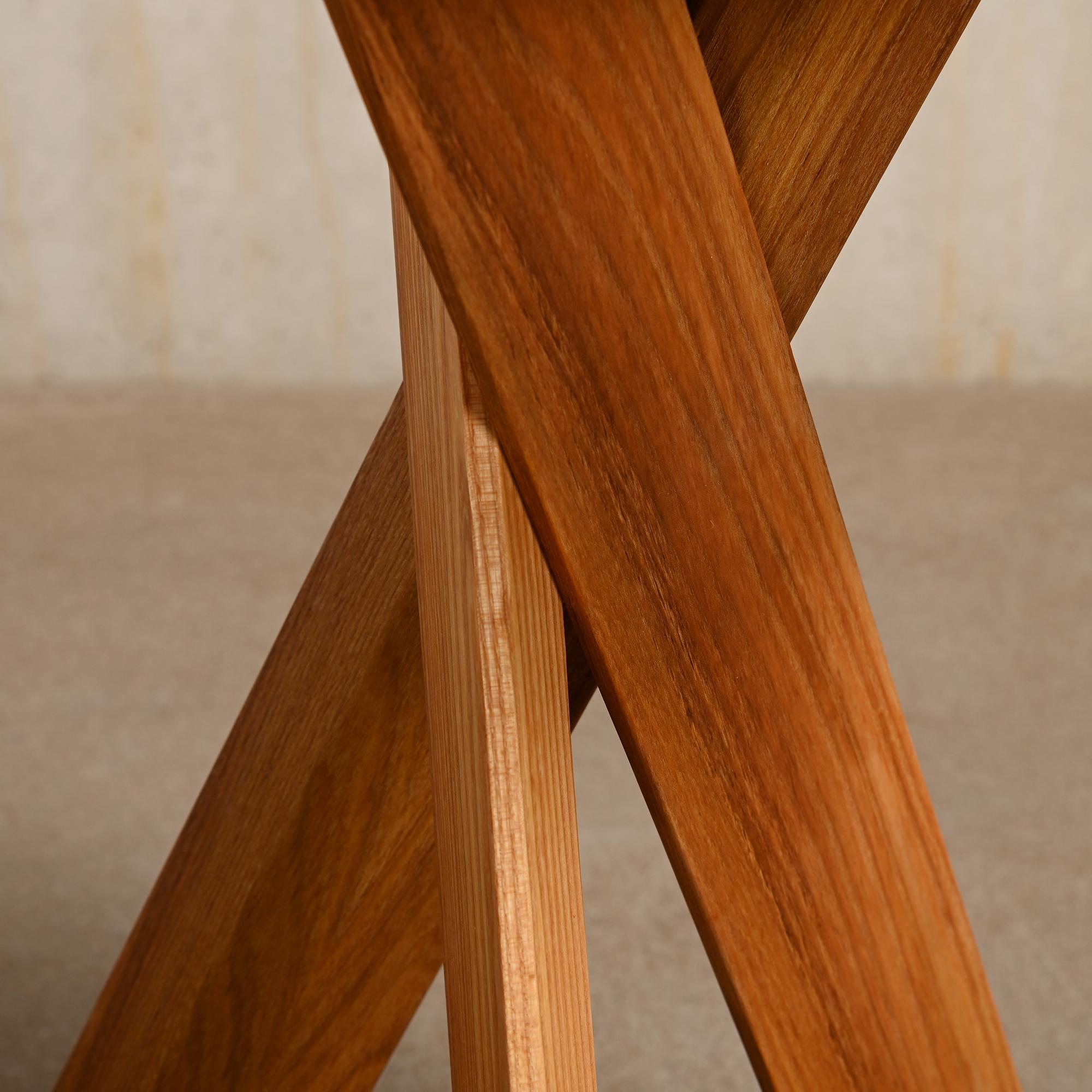 Pierre Chapo Stool S31b in Solid Elm by Chapo Creation, France 3