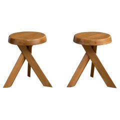 Pierre Chapo, Taburetes, Olmo, Francia, Años 70