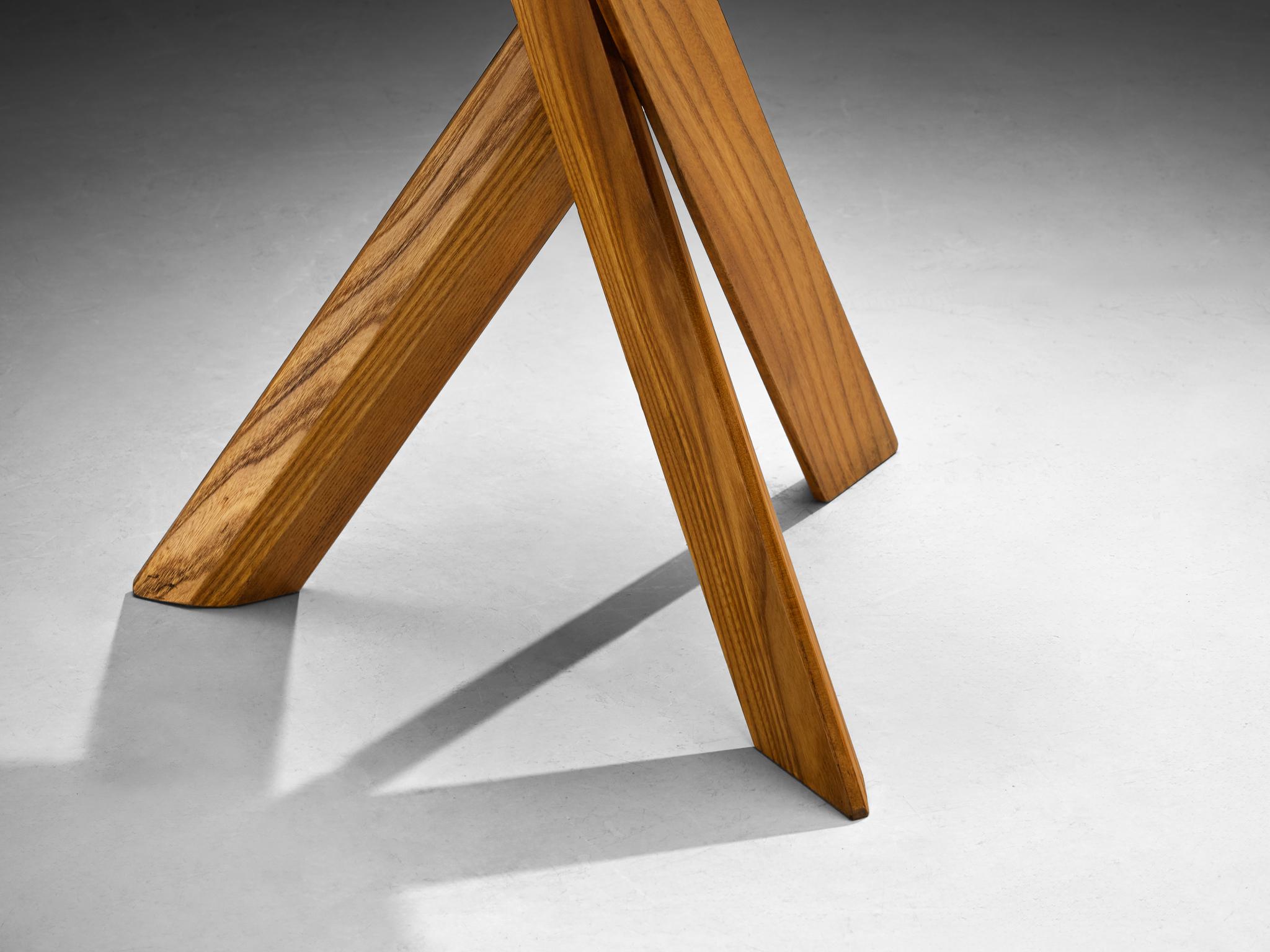 Pierre Chapo Stools 'S13A' in Solid Elm 2