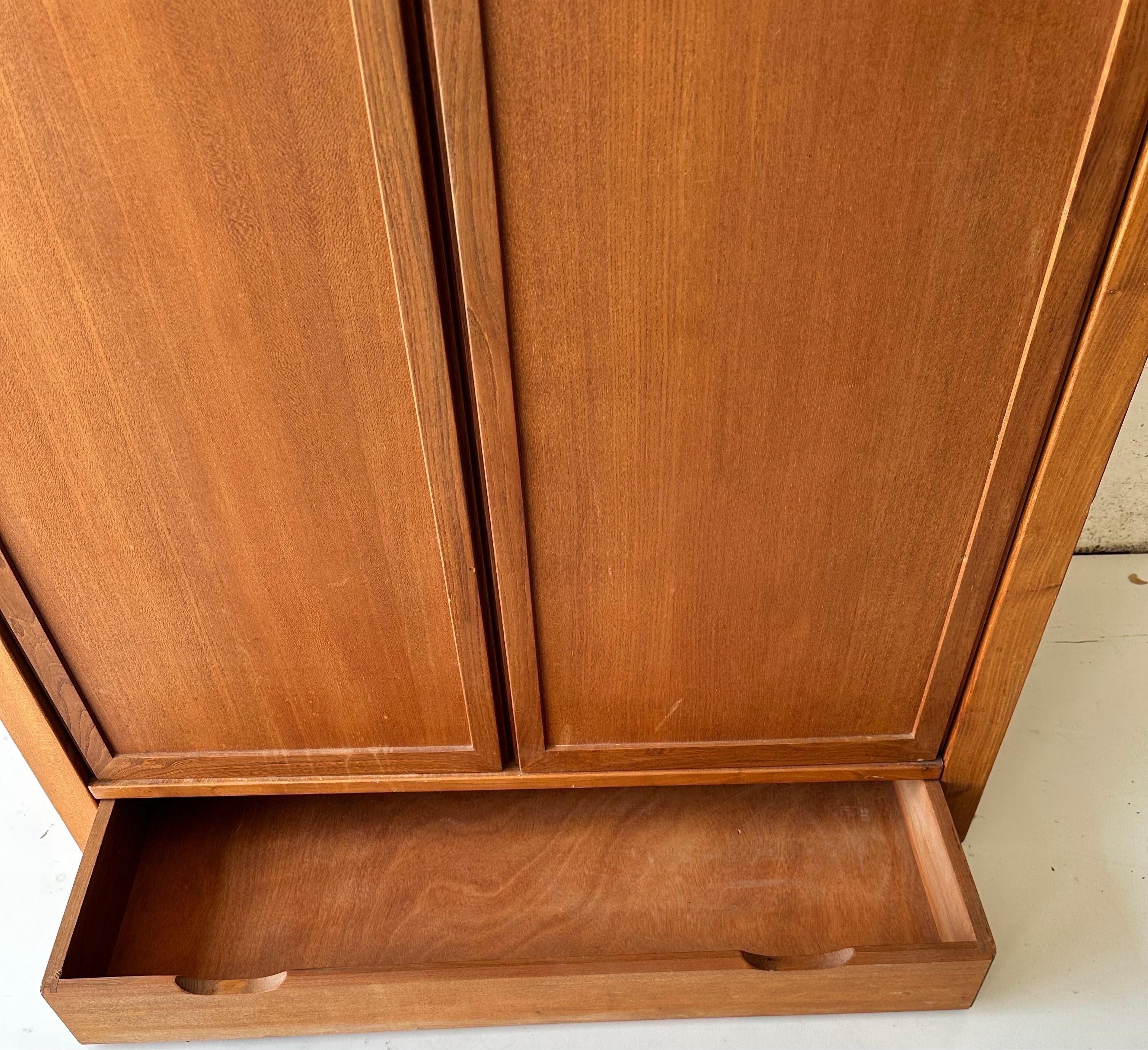 Pierre Chapo Style 2 doors French Armoire. For Sale 2