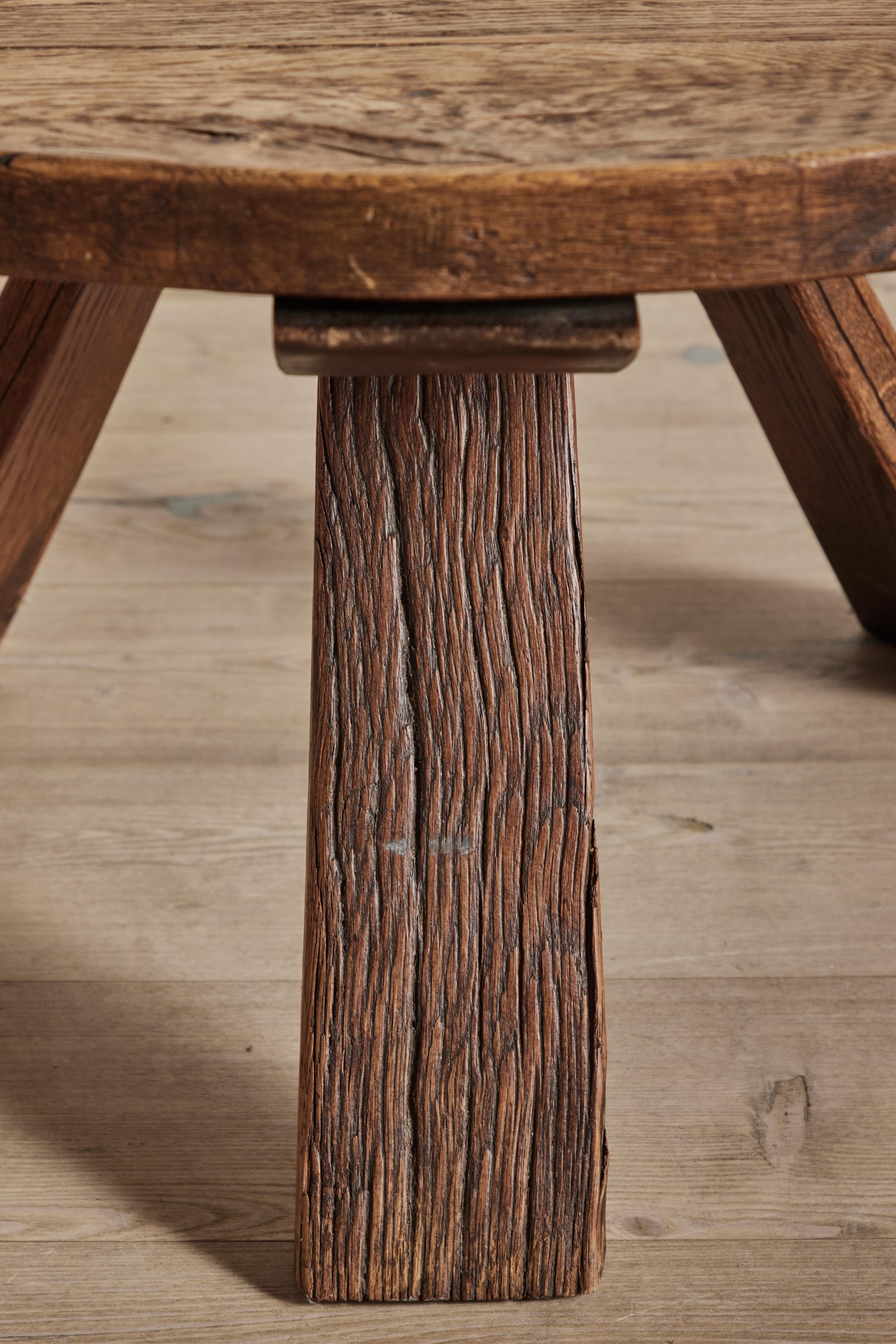 Wood Pierre Chapo Style Coffee Table