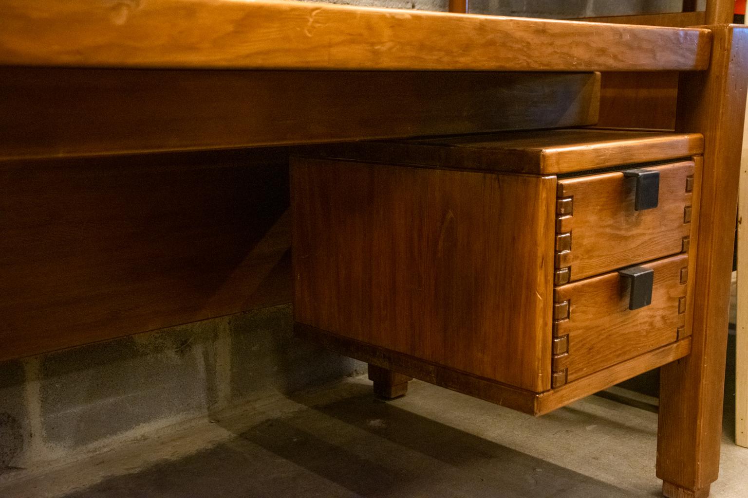 Pierre Chapo Style Desk, France, 1960s 8