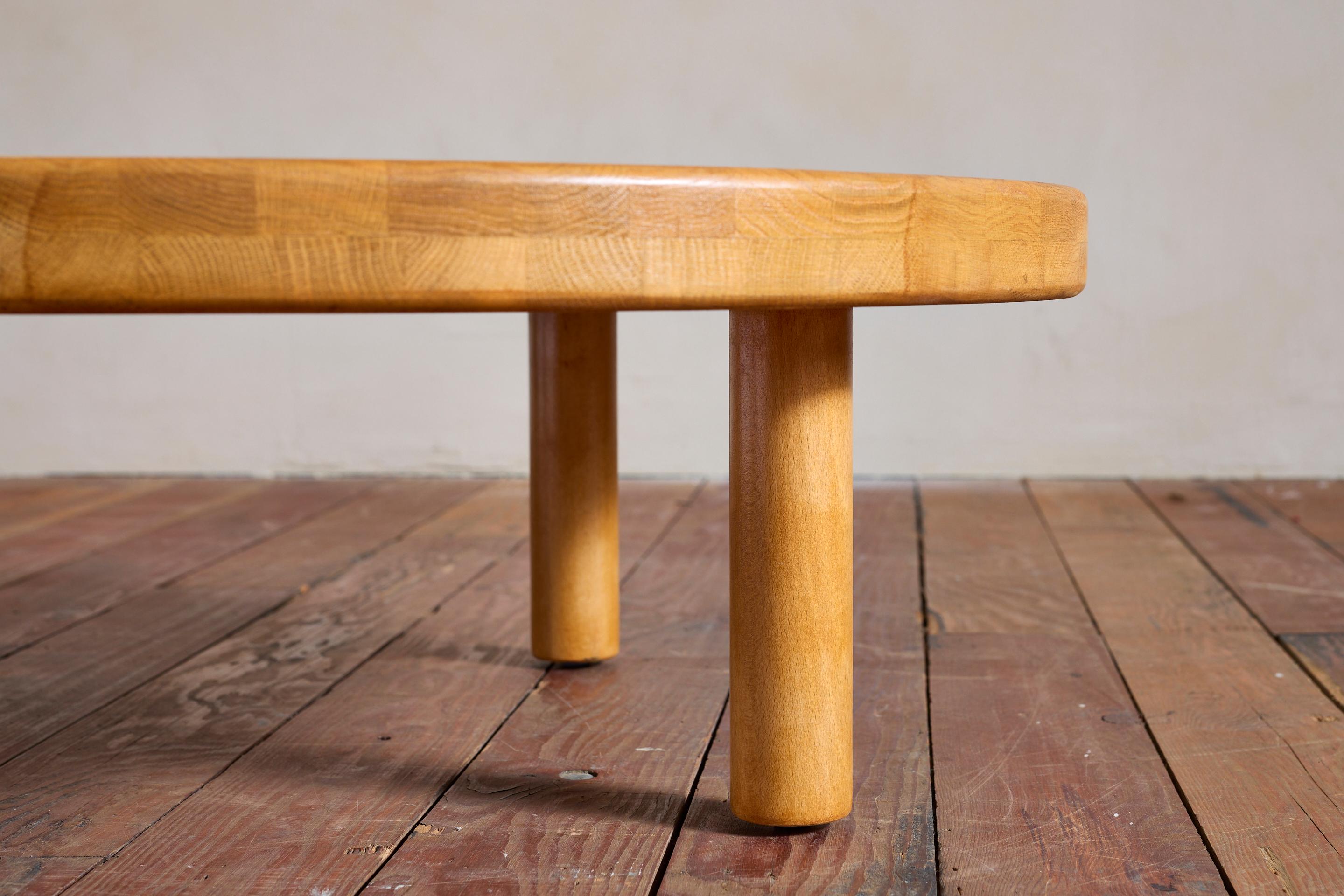 Pierre Chapo Style Oak Couchtisch im Angebot 8