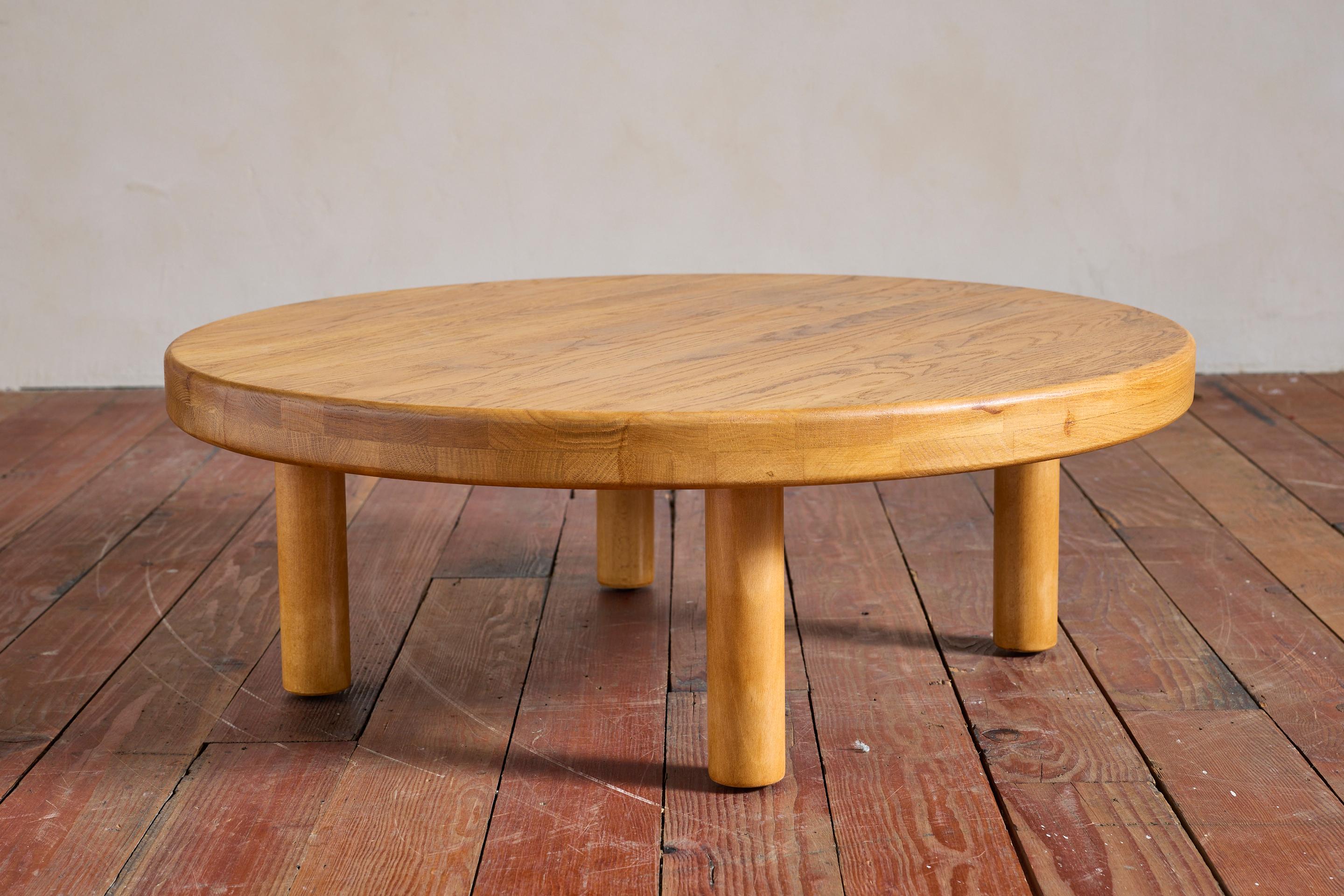 Pierre Chapo Style Oak Couchtisch im Angebot 2