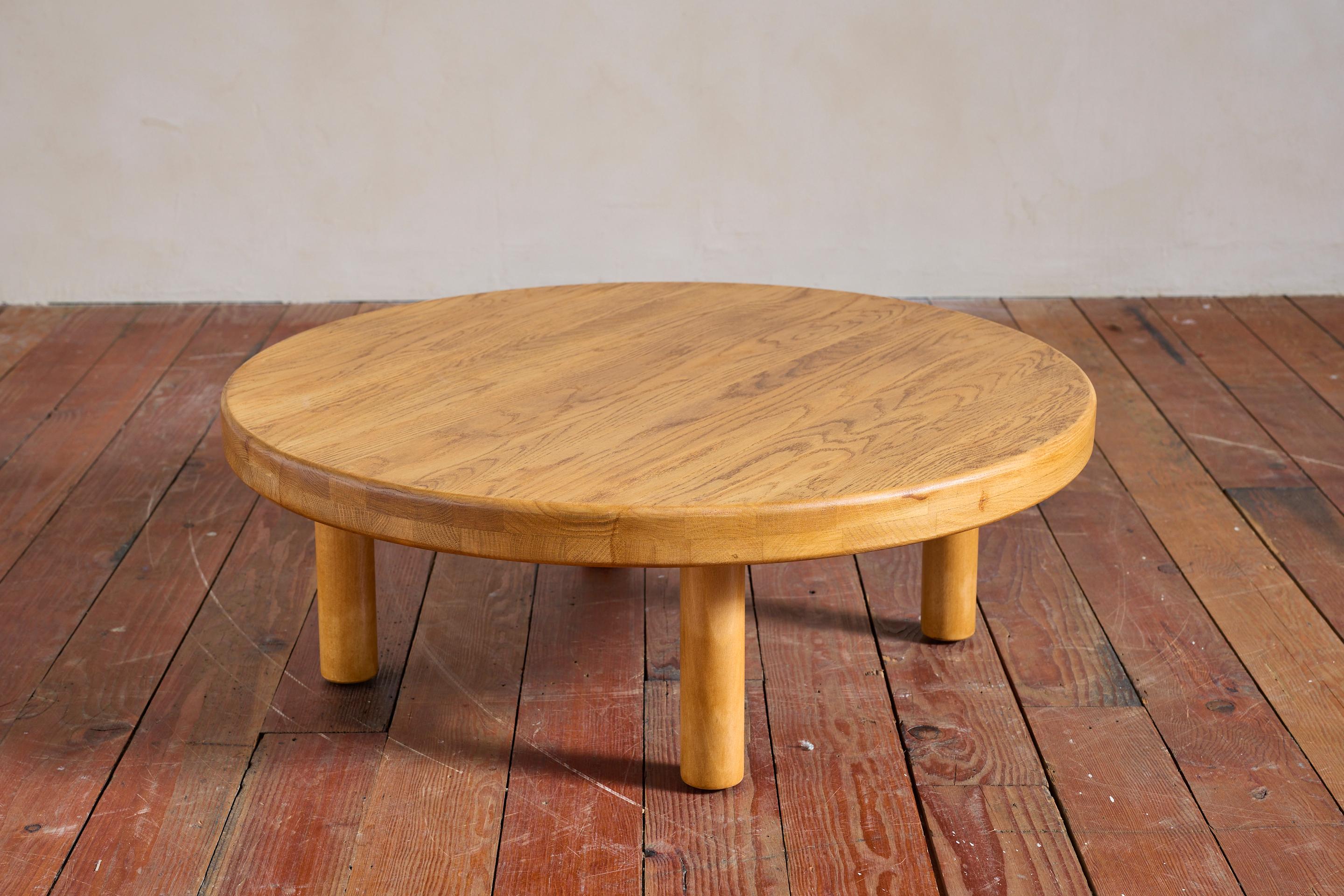 Pierre Chapo Style Oak Couchtisch im Angebot 3
