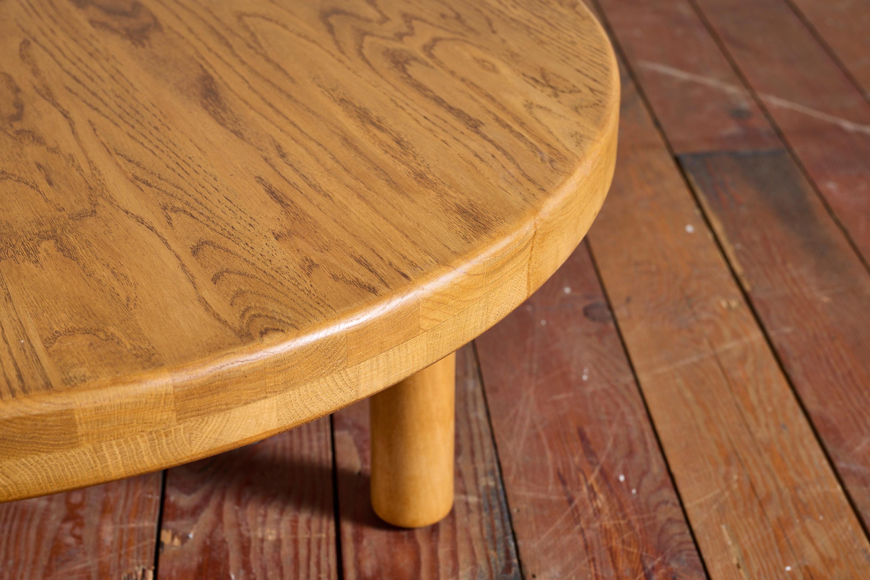 Pierre Chapo Style Oak Couchtisch im Angebot 4