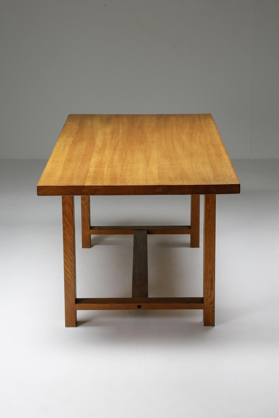 Table de salle à manger Pierre Chapo T01D, Design français du milieu du siècle, années 1960 en vente 1