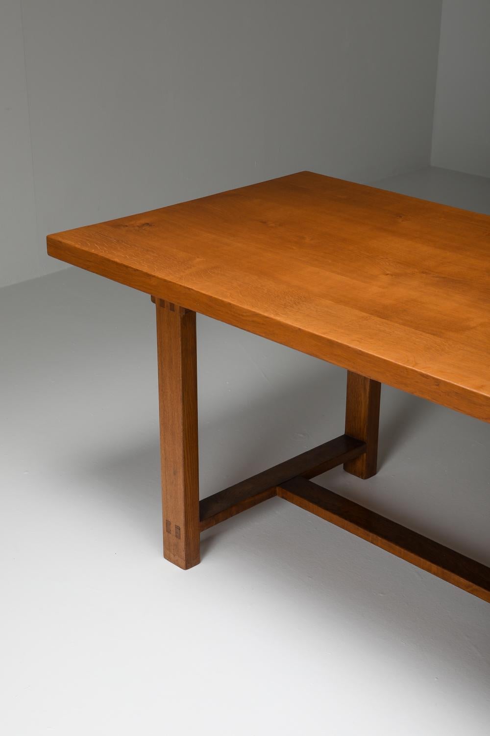 Pierre Chapo T01D Dining Table in Solid Elm 4