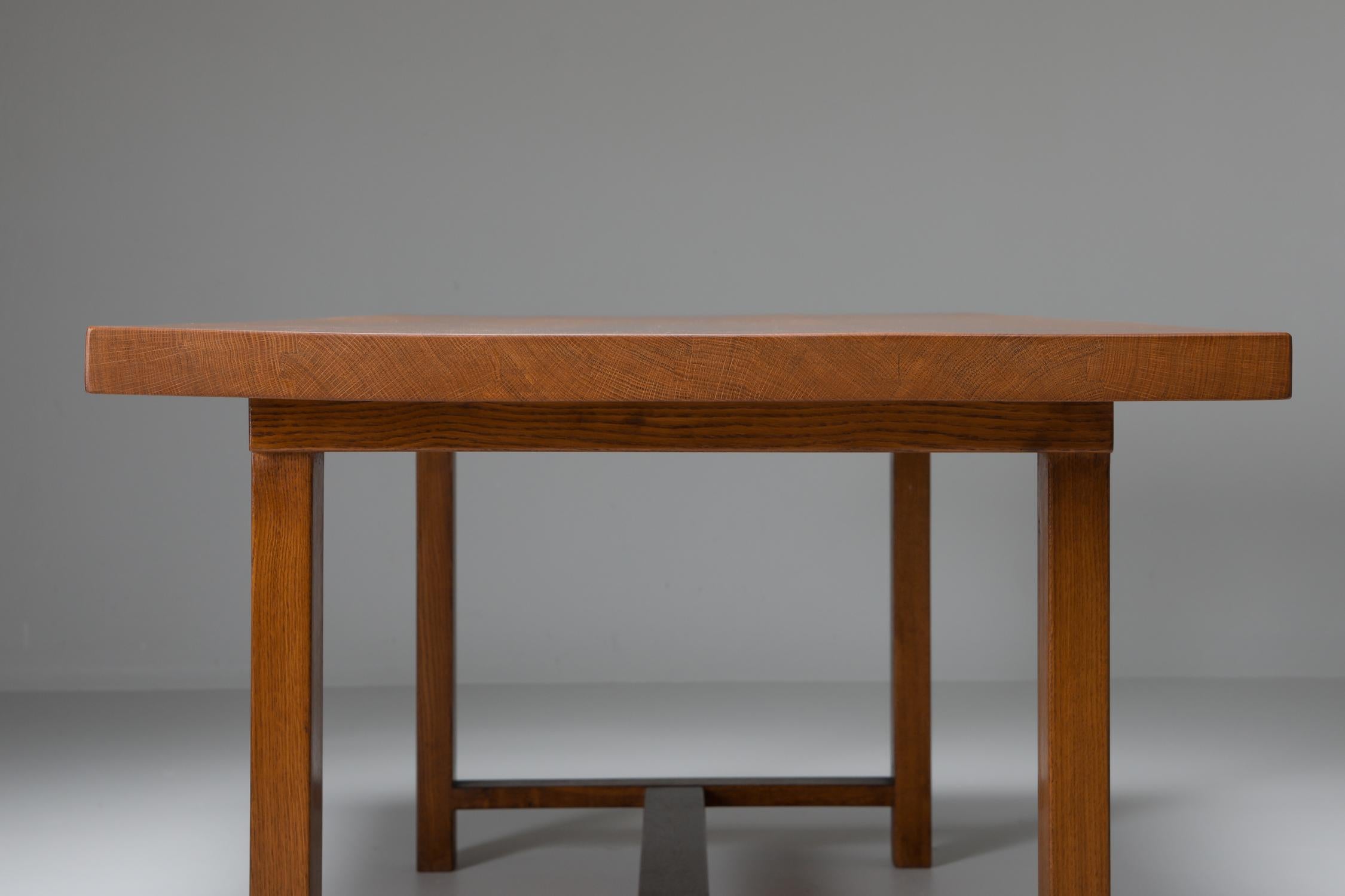 Pierre Chapo T01D Dining Table in Solid Elm 2