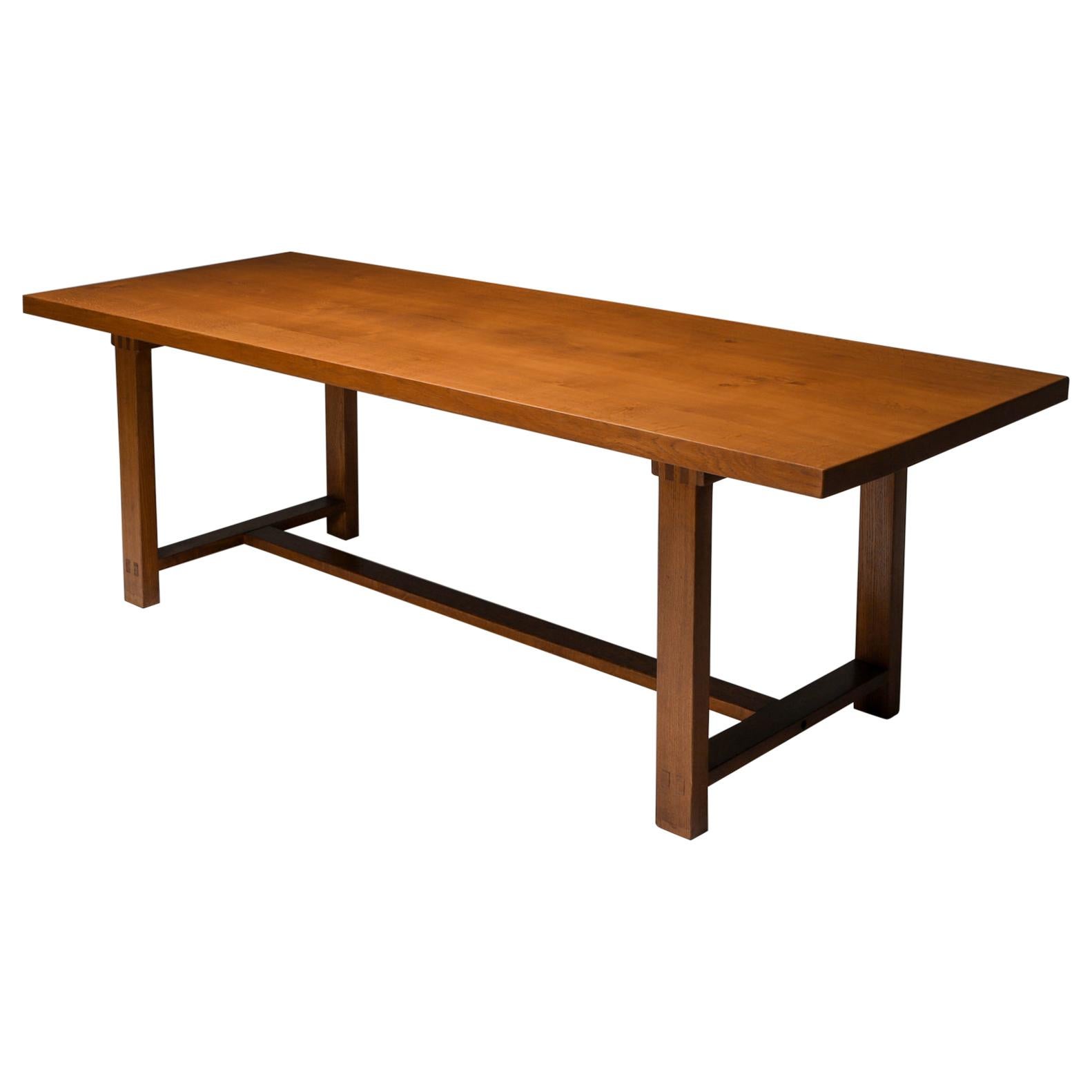 Pierre Chapo T01D Dining Table in Solid Elm