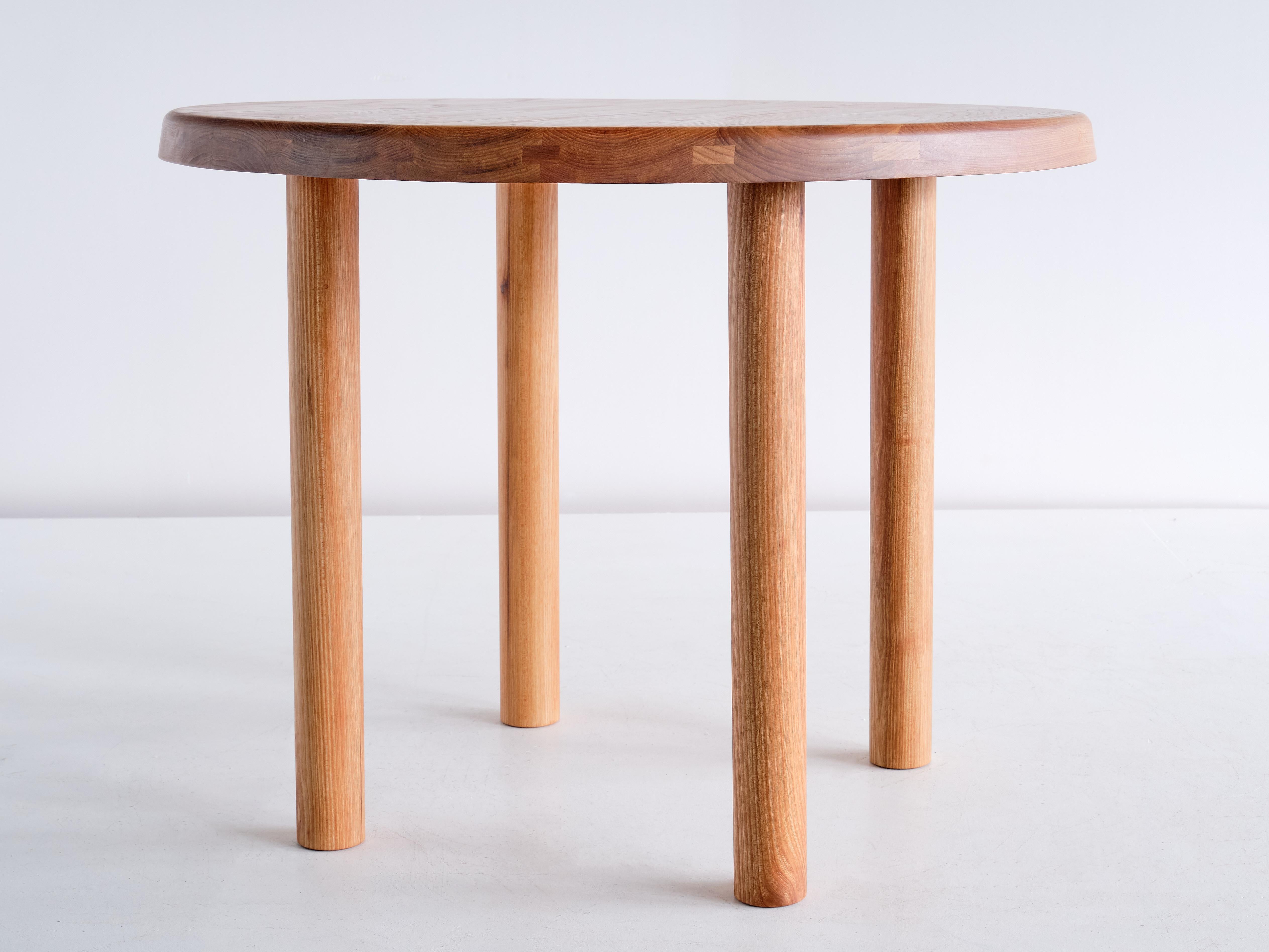 Contemporary Pierre Chapo T02 Dining Table in Solid Elm, Chapo Creation, France