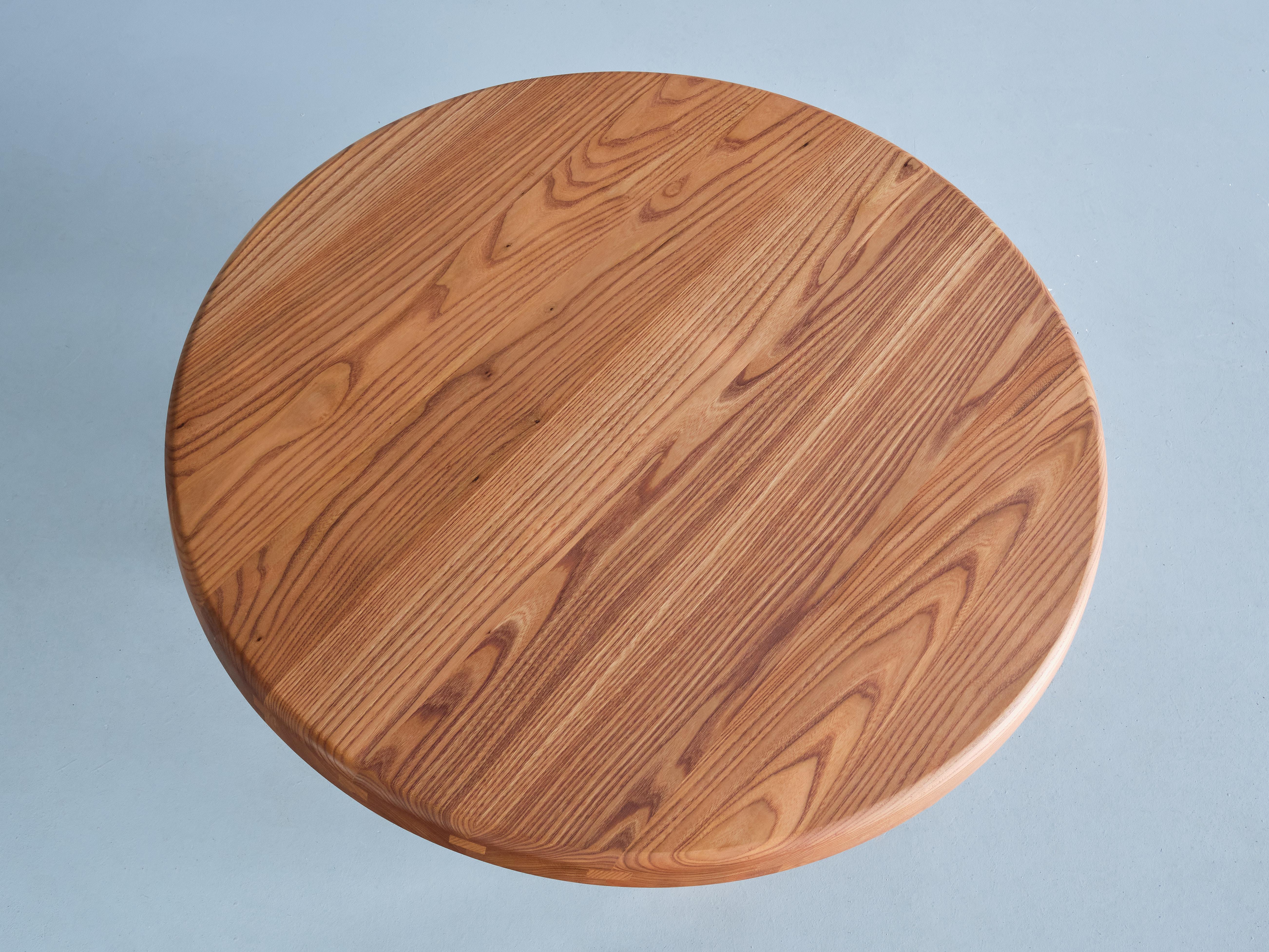 Contemporary Pierre Chapo T02M Coffee Table in Solid Elm, Chapo Creation, France, 2023 For Sale