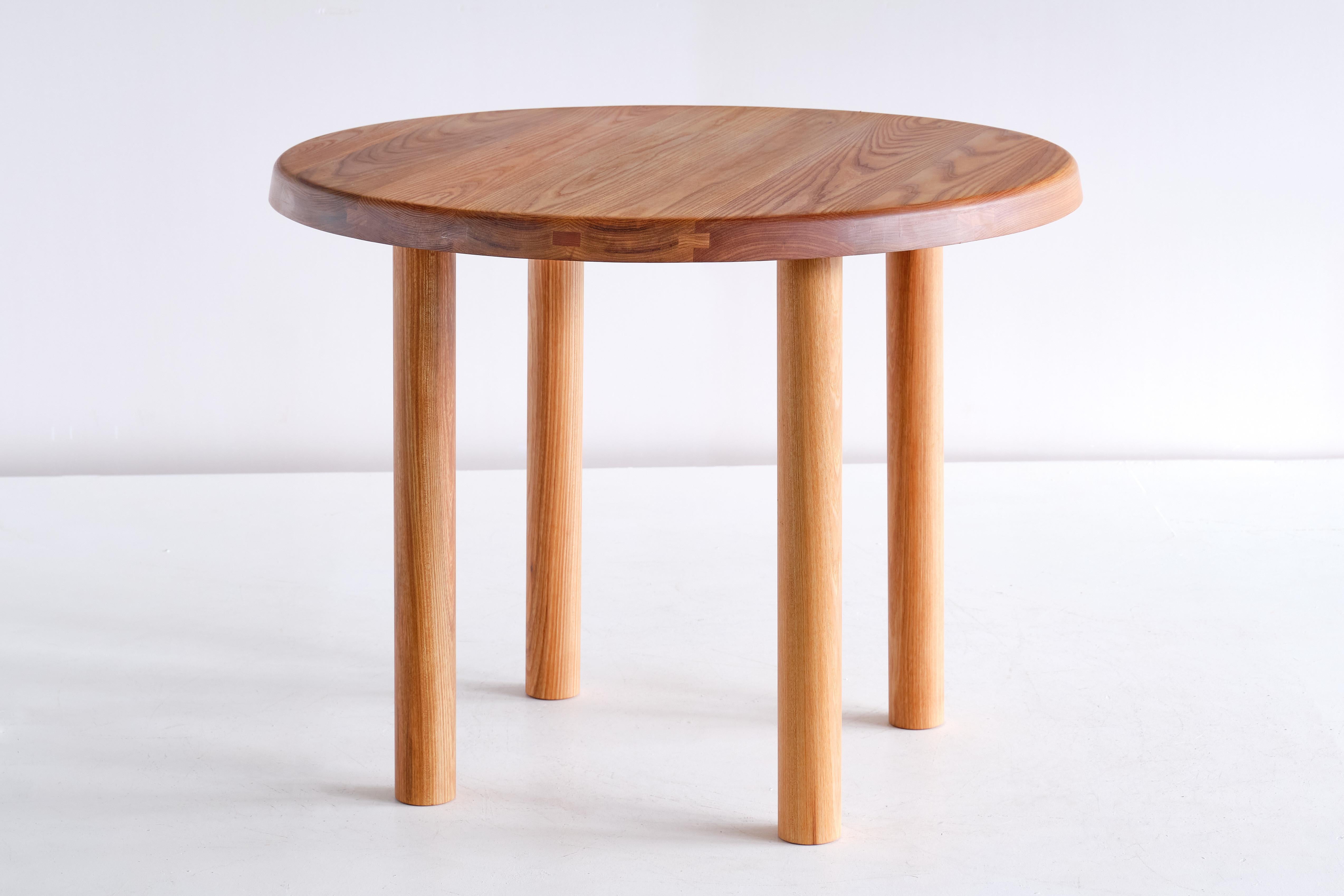 Pierre Chapo T02M Coffee Table in Solid Elm, Chapo Creation, France 3