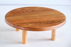 Table basse Pierre Chapo T02M en orme massif:: Création Chapo:: France