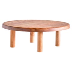 Pierre Chapo T02M Coffee Table in Solid Elm, Chapo Creation, France