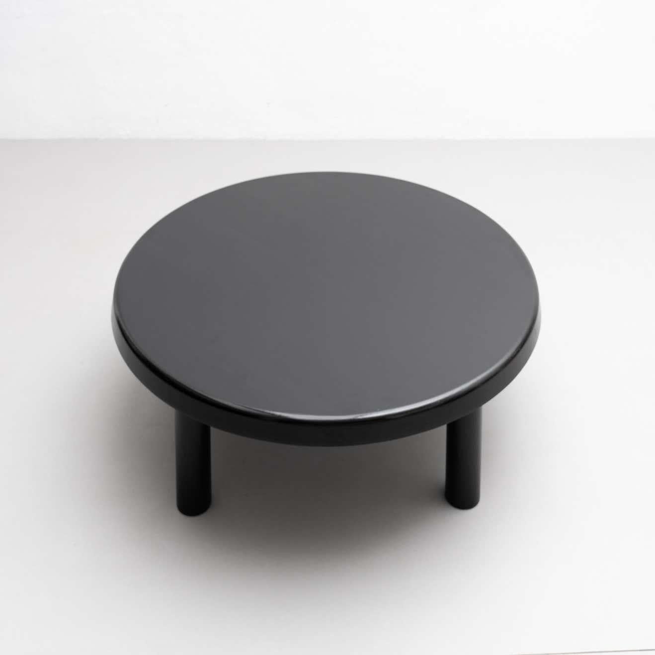 Wood Pierre Chapo T02M Special Black Edition Round Coffee Table