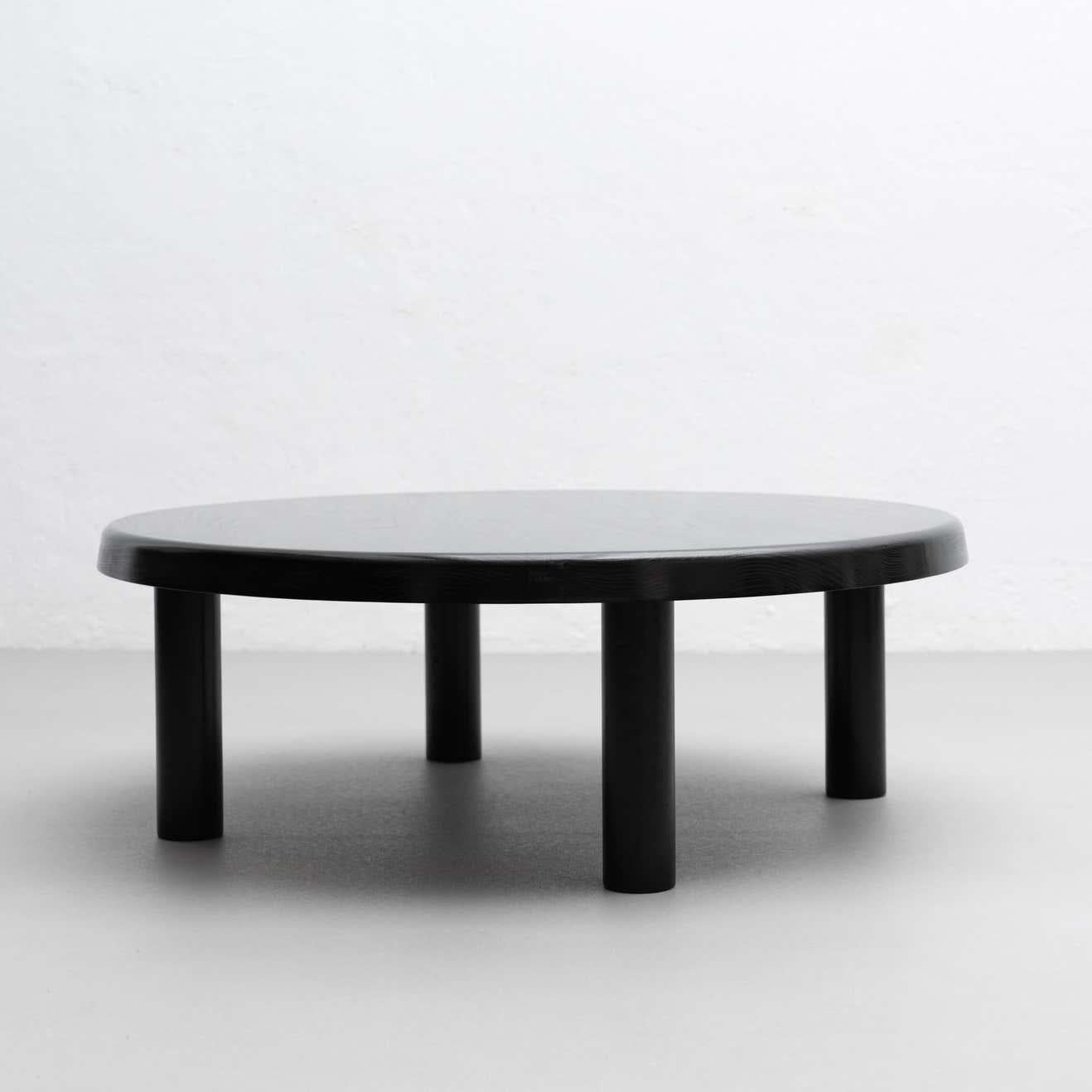 Pierre Chapo T02M Special Black Edition Round Coffee Table 1