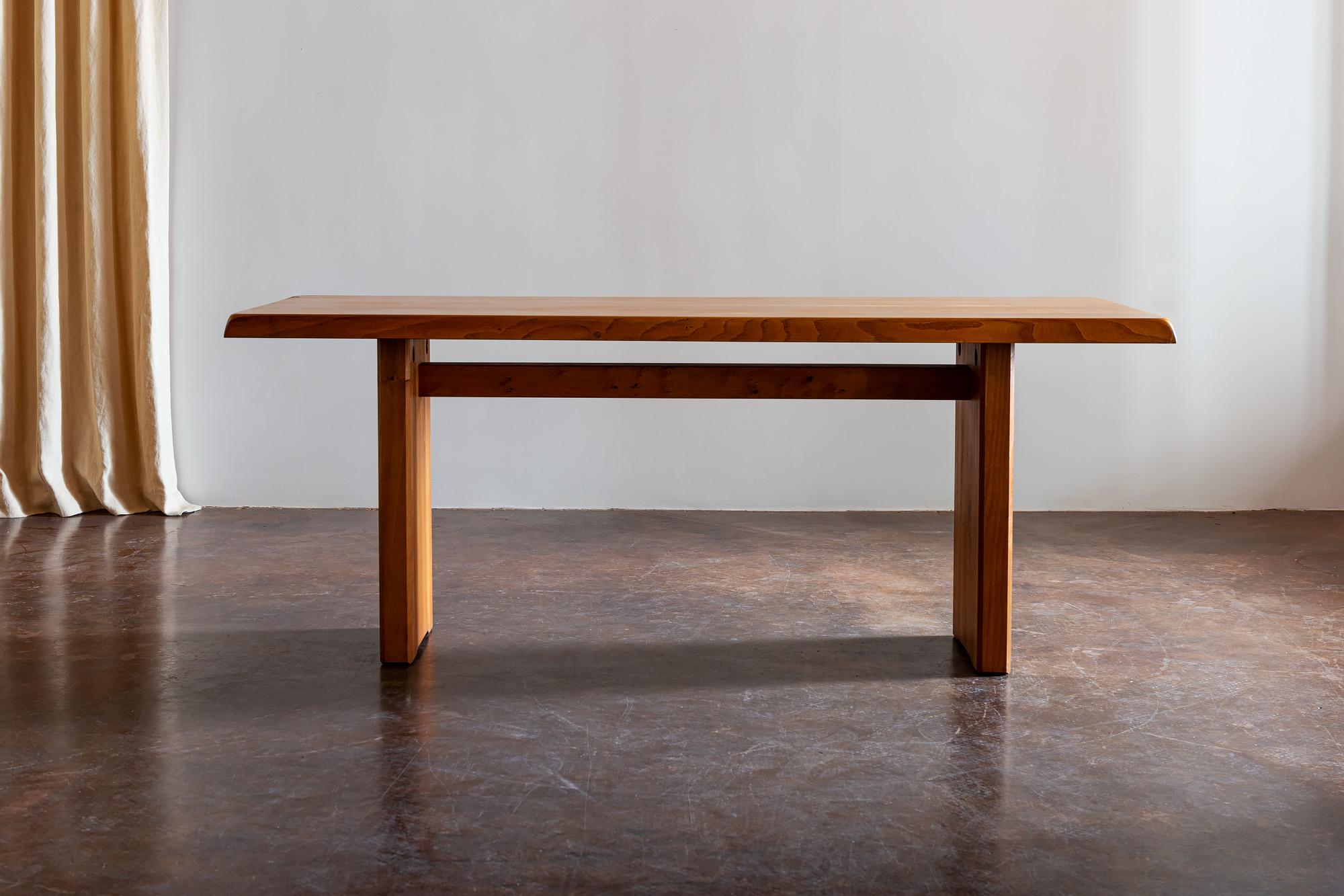 Mid-Century Modern Pierre Chapo T14 Dining Table, France, 1970s