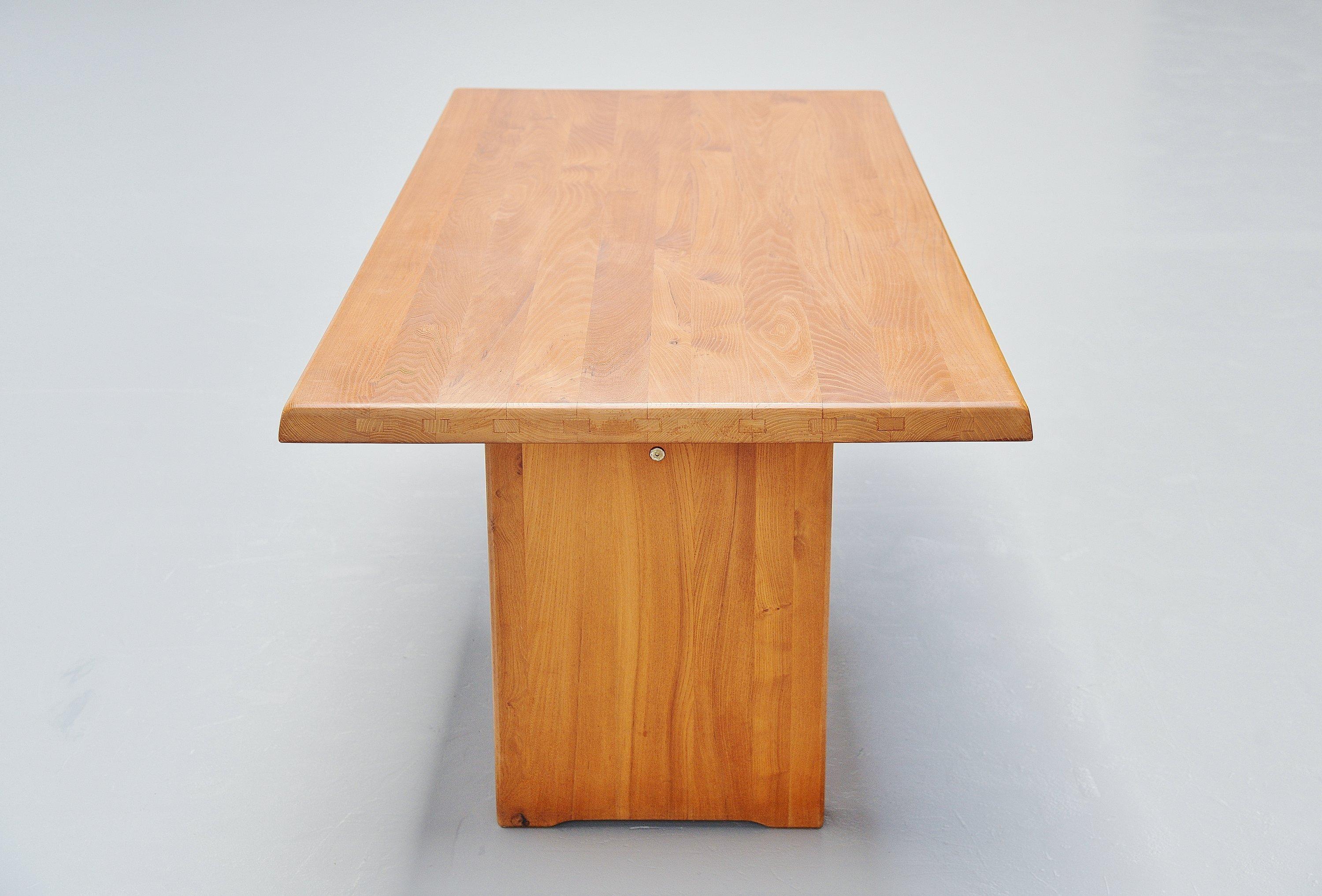 Pierre Chapo T14 Dining Table in Elm, France, 1963 1