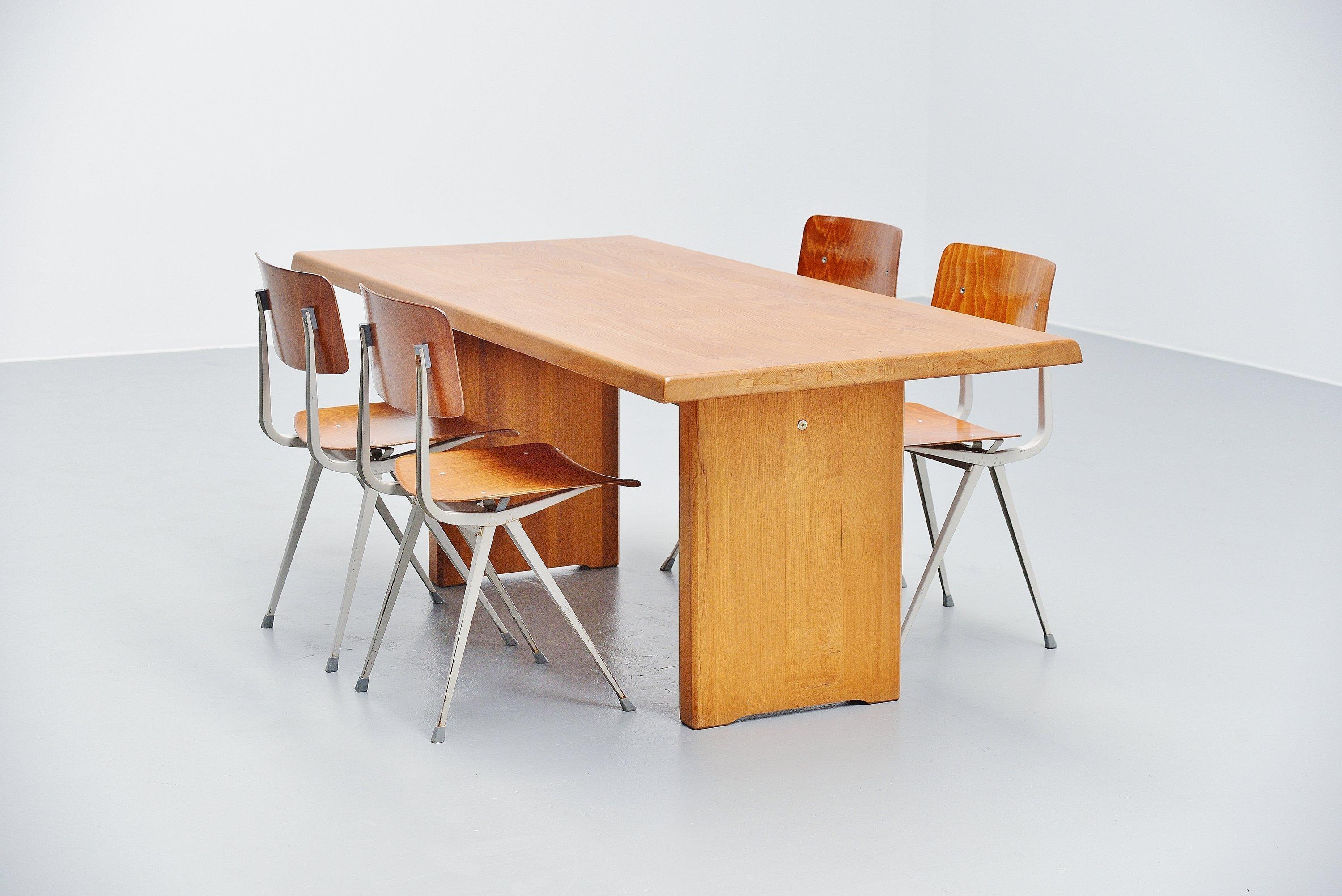 Pierre Chapo T14 Dining Table in Elm, France, 1963 2