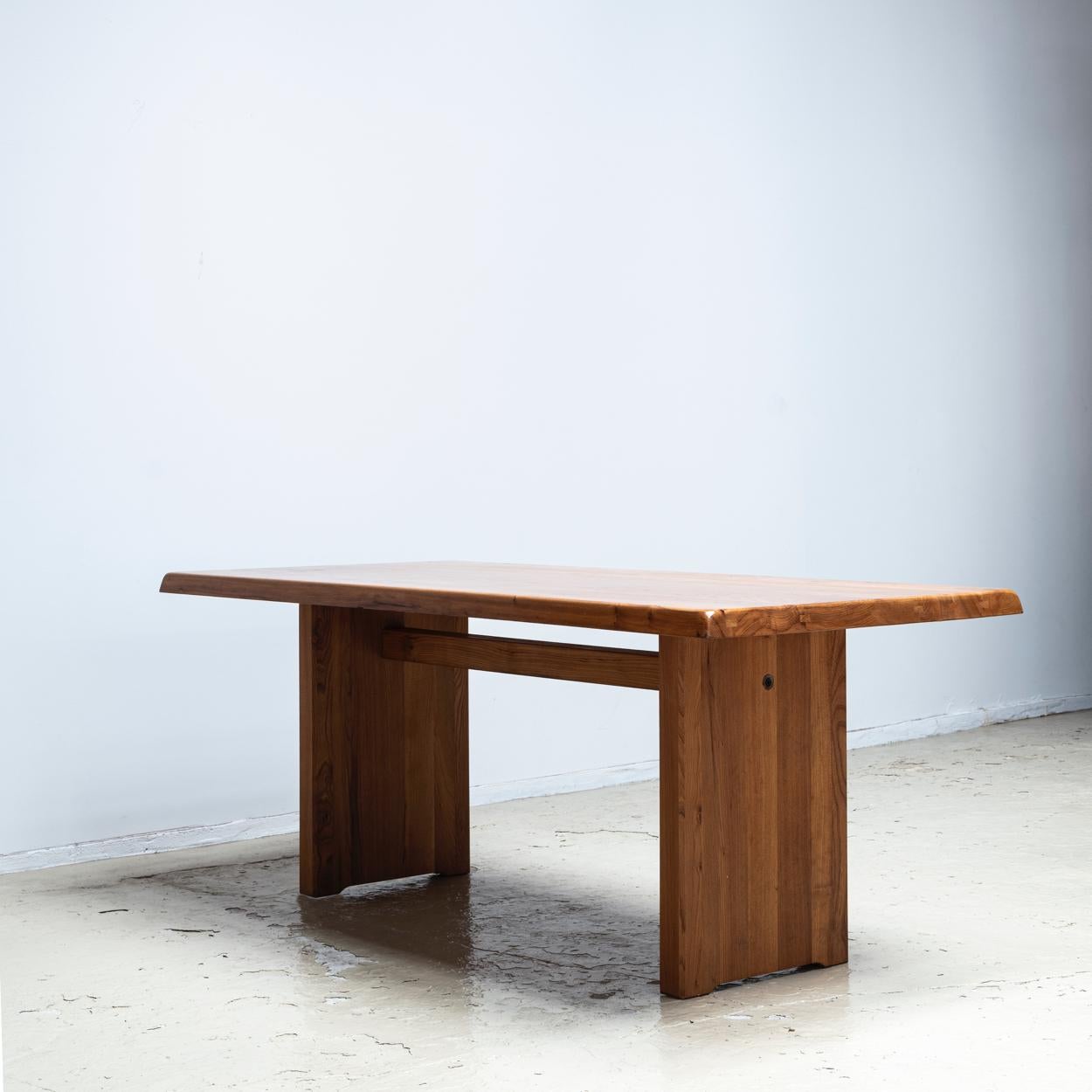 Pierre Chapo T14 Table, Elmwood, 1960s In Good Condition In Edogawa-ku Tokyo, JP