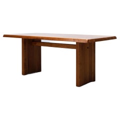 Pierre Chapo T14 Table, Elmwood, 1960s