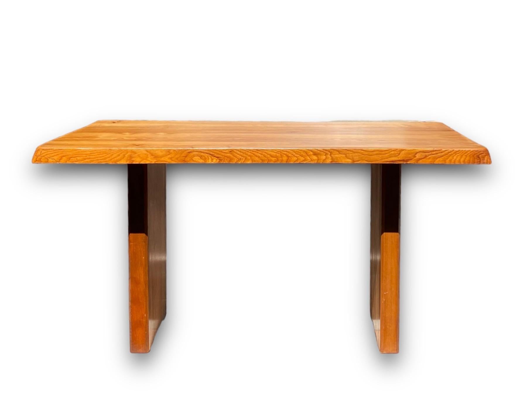 Pierre Chapo - T14a Table and Benches Set - circa 1970 For Sale 6