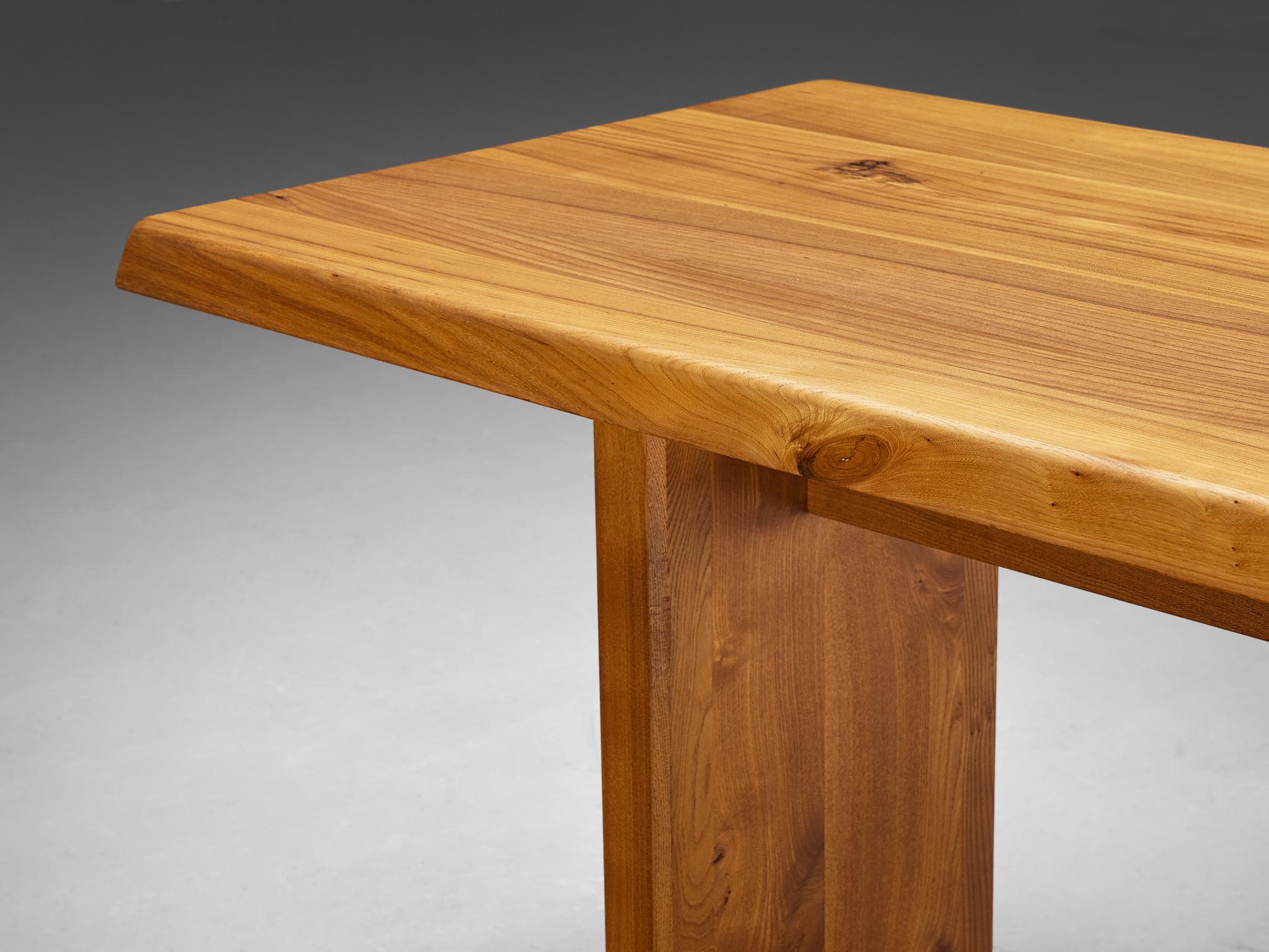 Pierre Chapo 'T14B' Table in Solid Elm  4