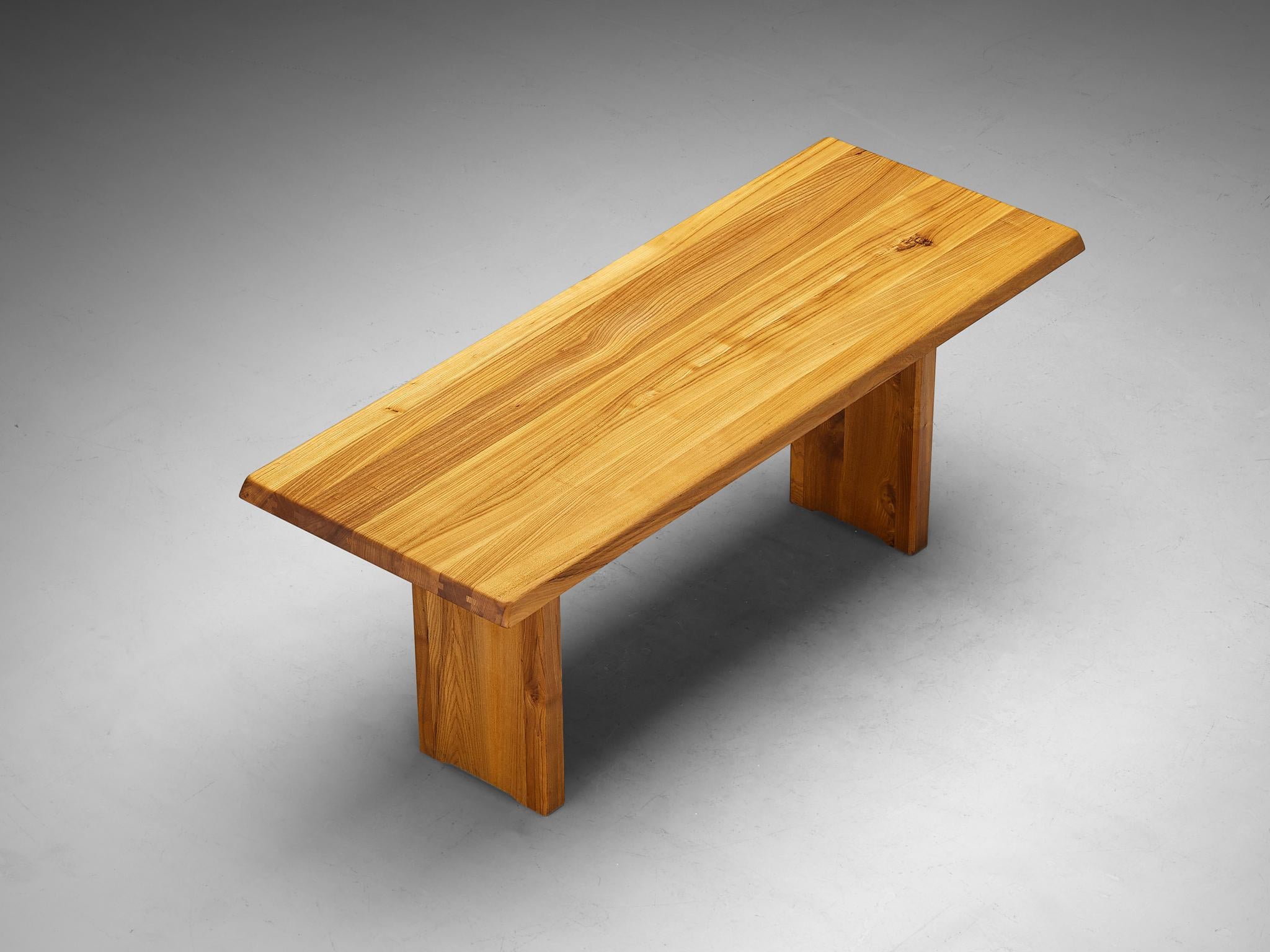 Pierre Chapo 'T14B' Table in Solid Elm  5