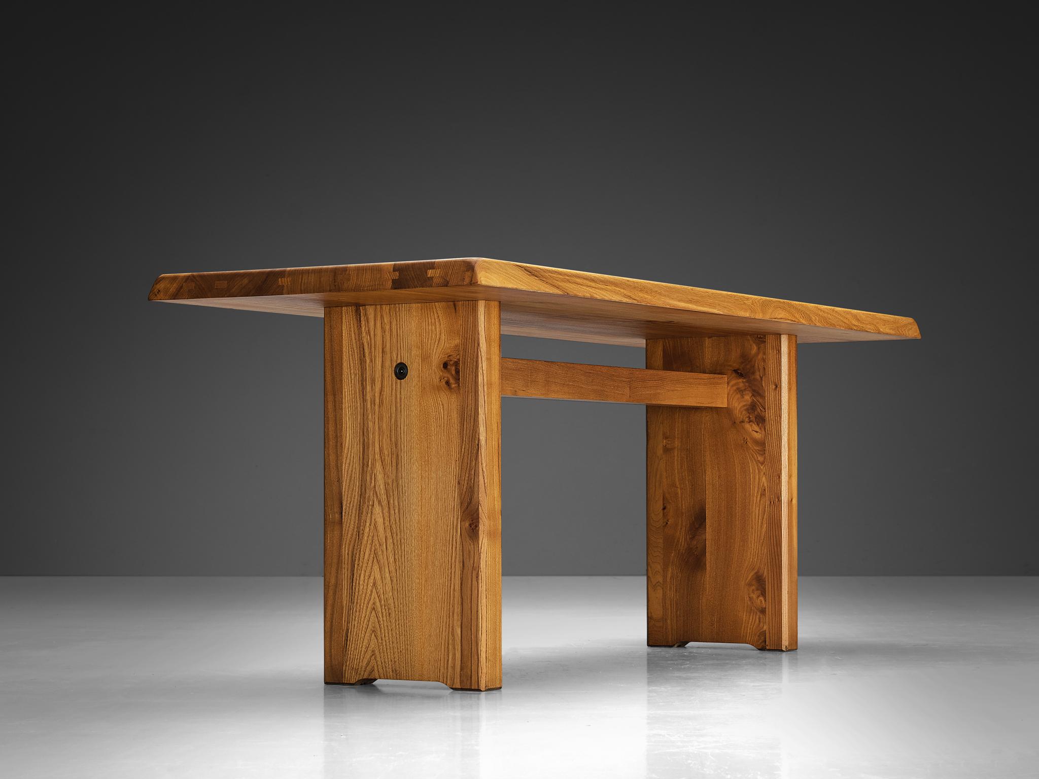 Pierre Chapo 'T14B' Table in Solid Elm  For Sale 6
