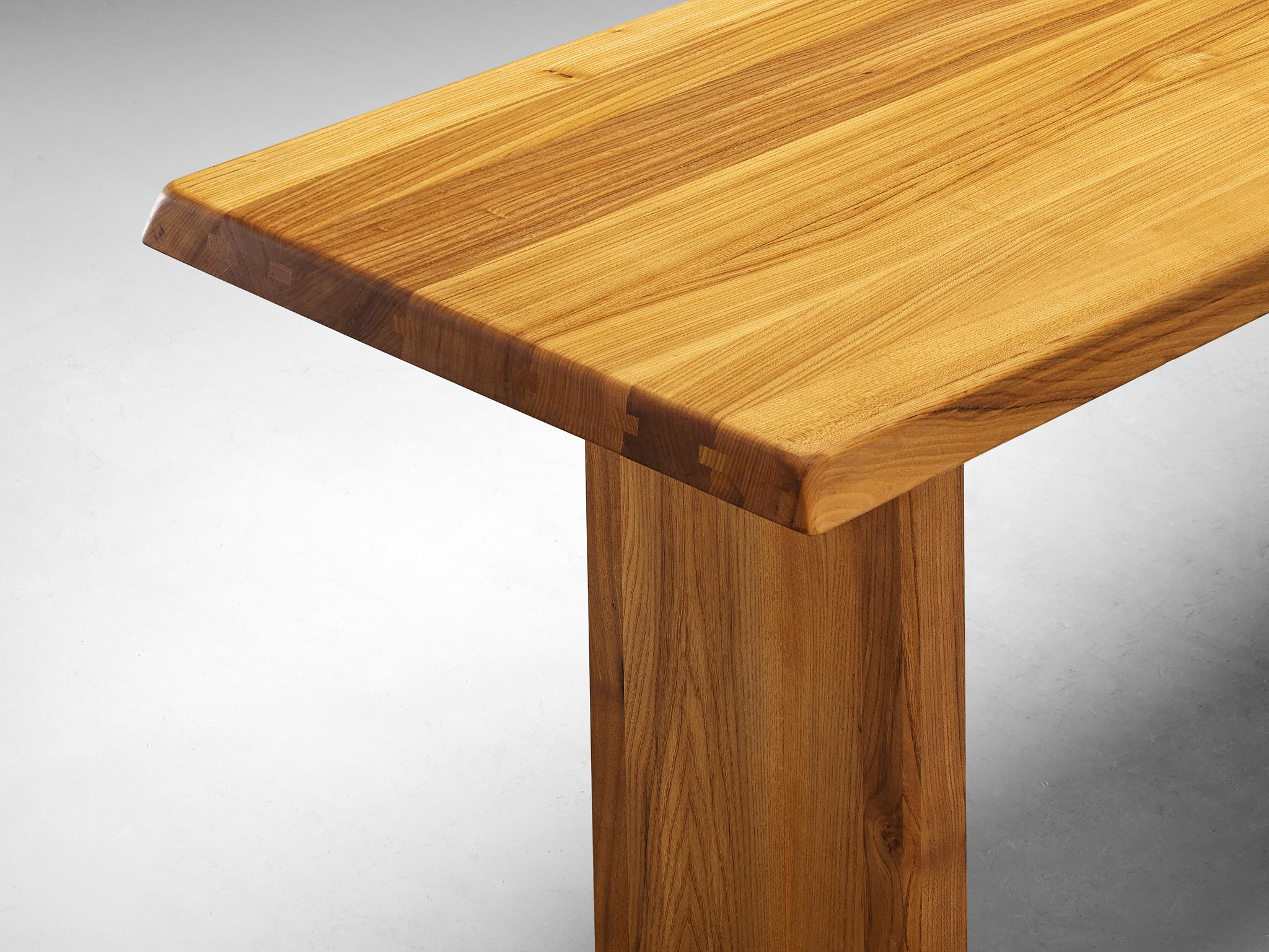 Pierre Chapo 'T14B' Table in Solid Elm  For Sale 1