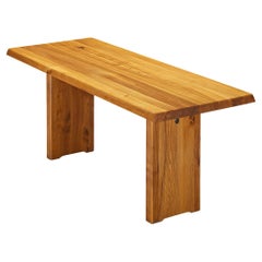 Pierre Chapo 'T14B' Table in Solid Elm 