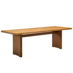 Pierre Chapo 'T14D' Dining Table in Solid Oak