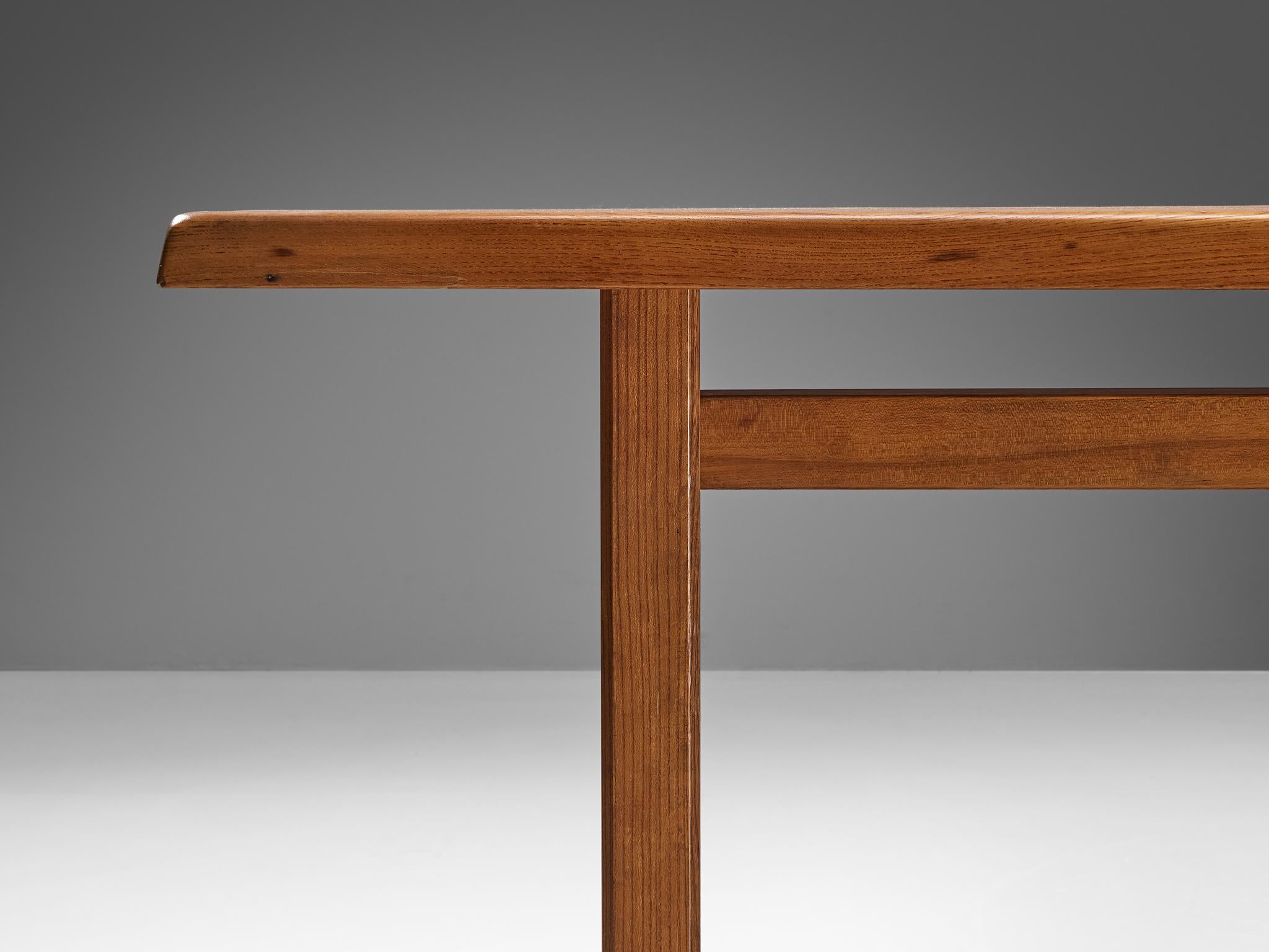 Pierre Chapo 'T14D' Table in Solid Elm  For Sale 2