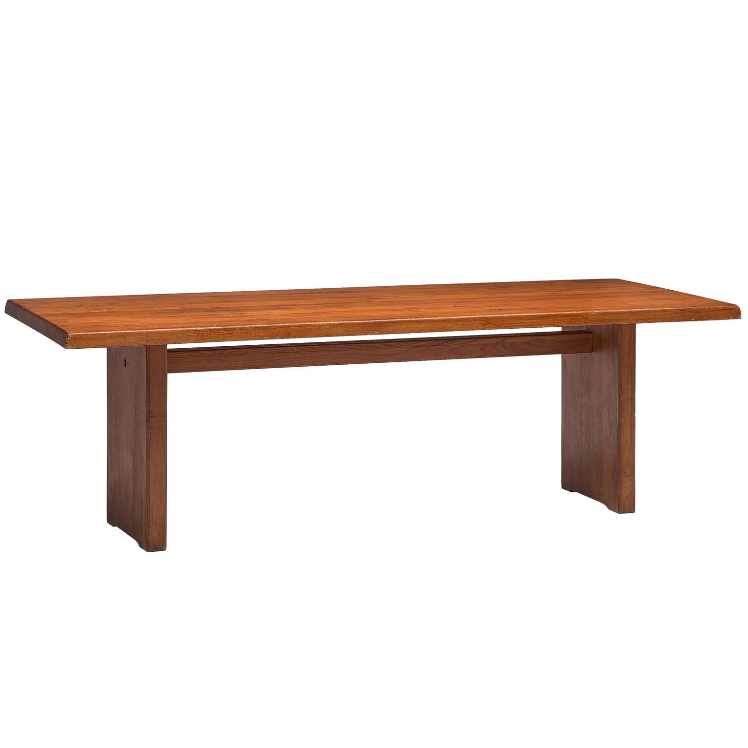 Pierre Chapo 'T14D' Table in Solid Elm