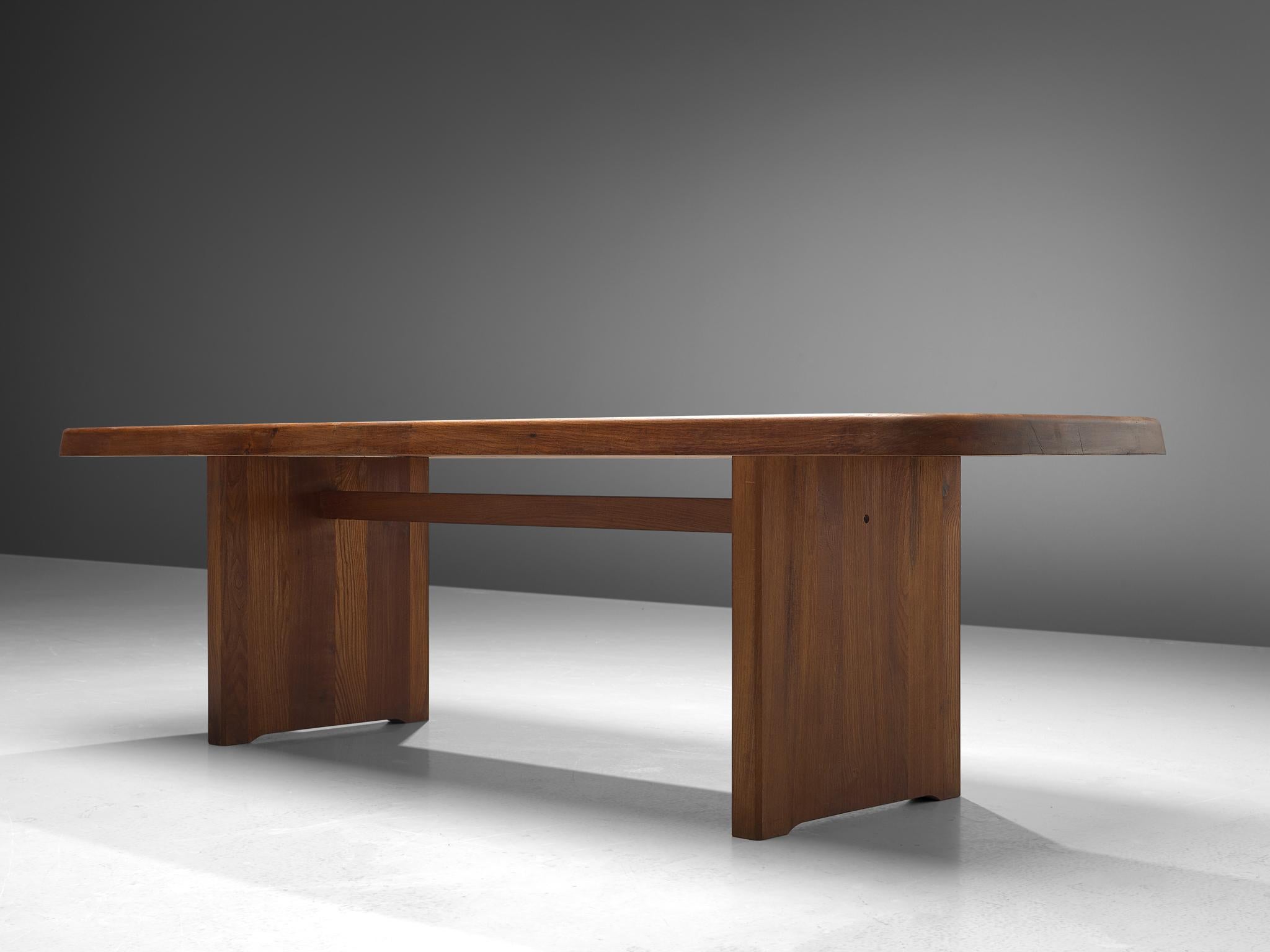 French Pierre Chapo T20A Dining Table in Solid Elm
