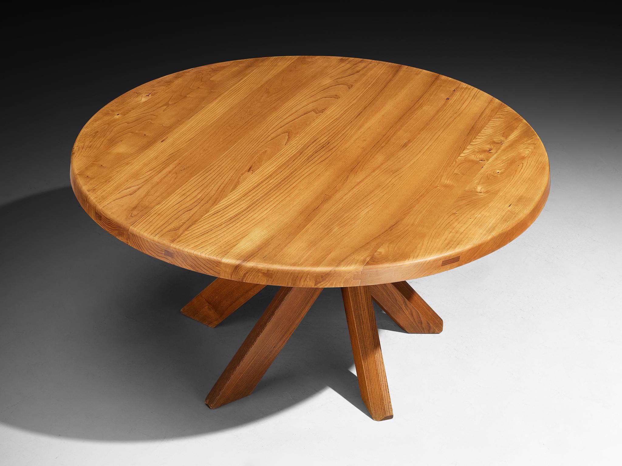 French Pierre Chapo 'T21 D' Dining Table For Sale
