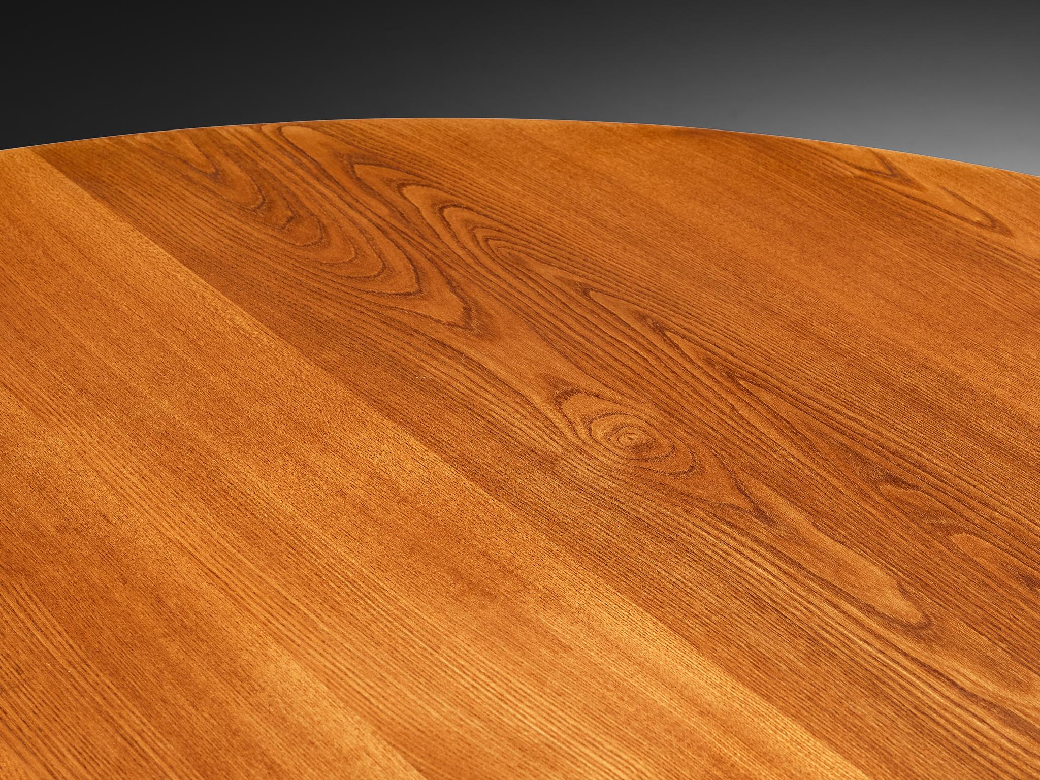 Pierre Chapo 'T21 D' Dining Table in Solid Elm For Sale 2