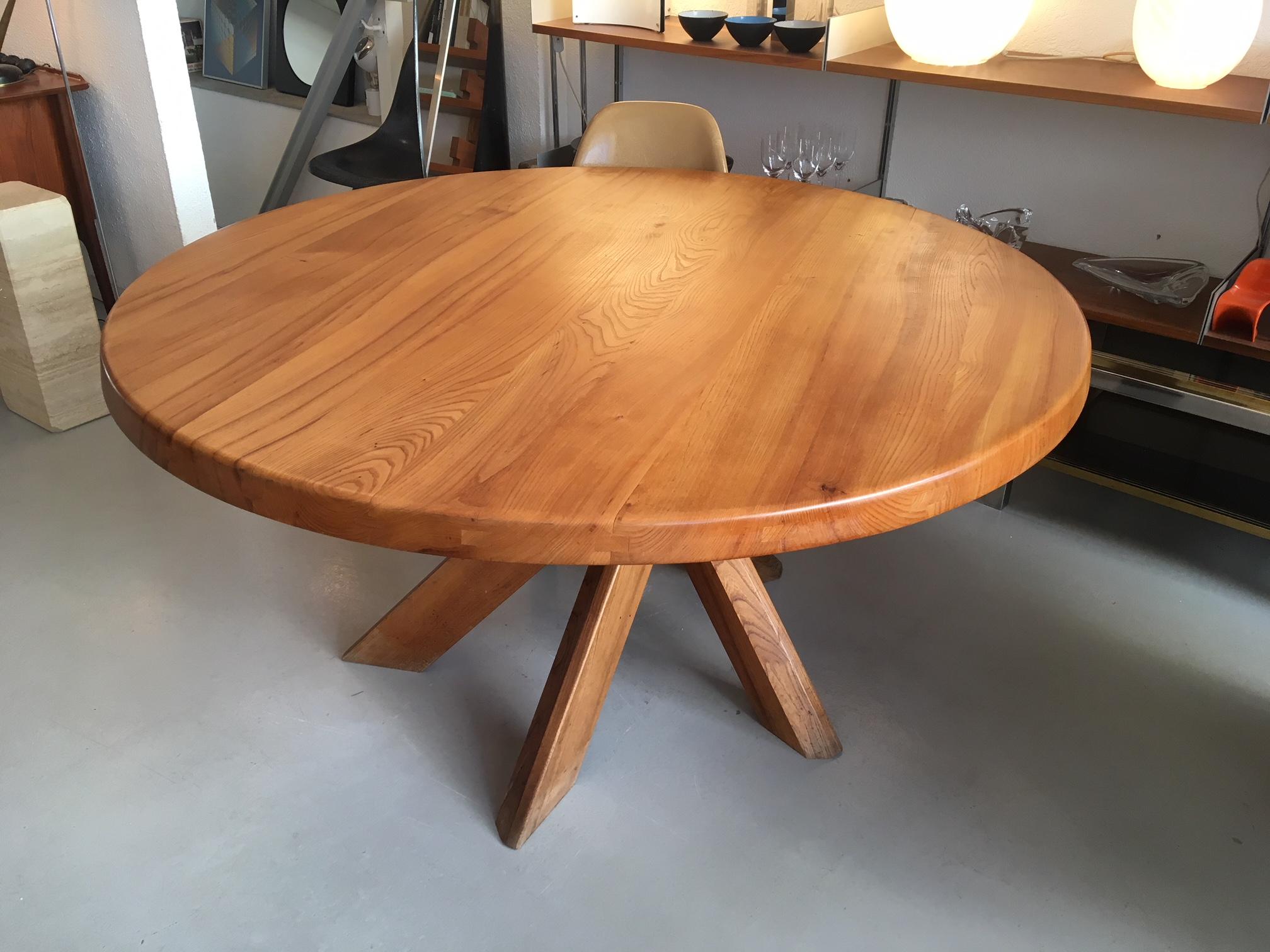 Pierre Chapo T21 Dining Table In Good Condition In Geneva, CH