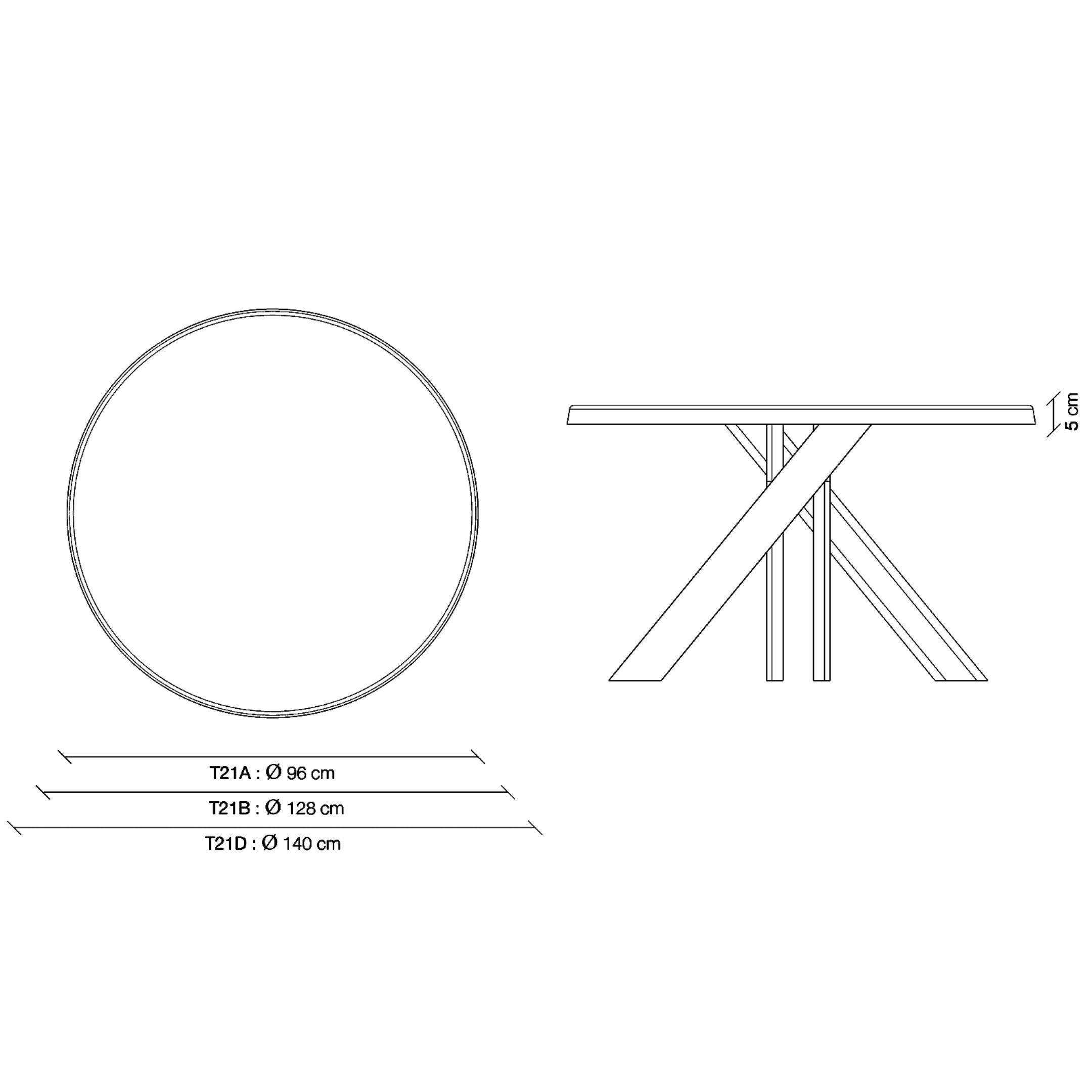 XXIe siècle et contemporain Table de salle à manger Pierre Chapo T21, fait à la main par Chapo Création, France en vente