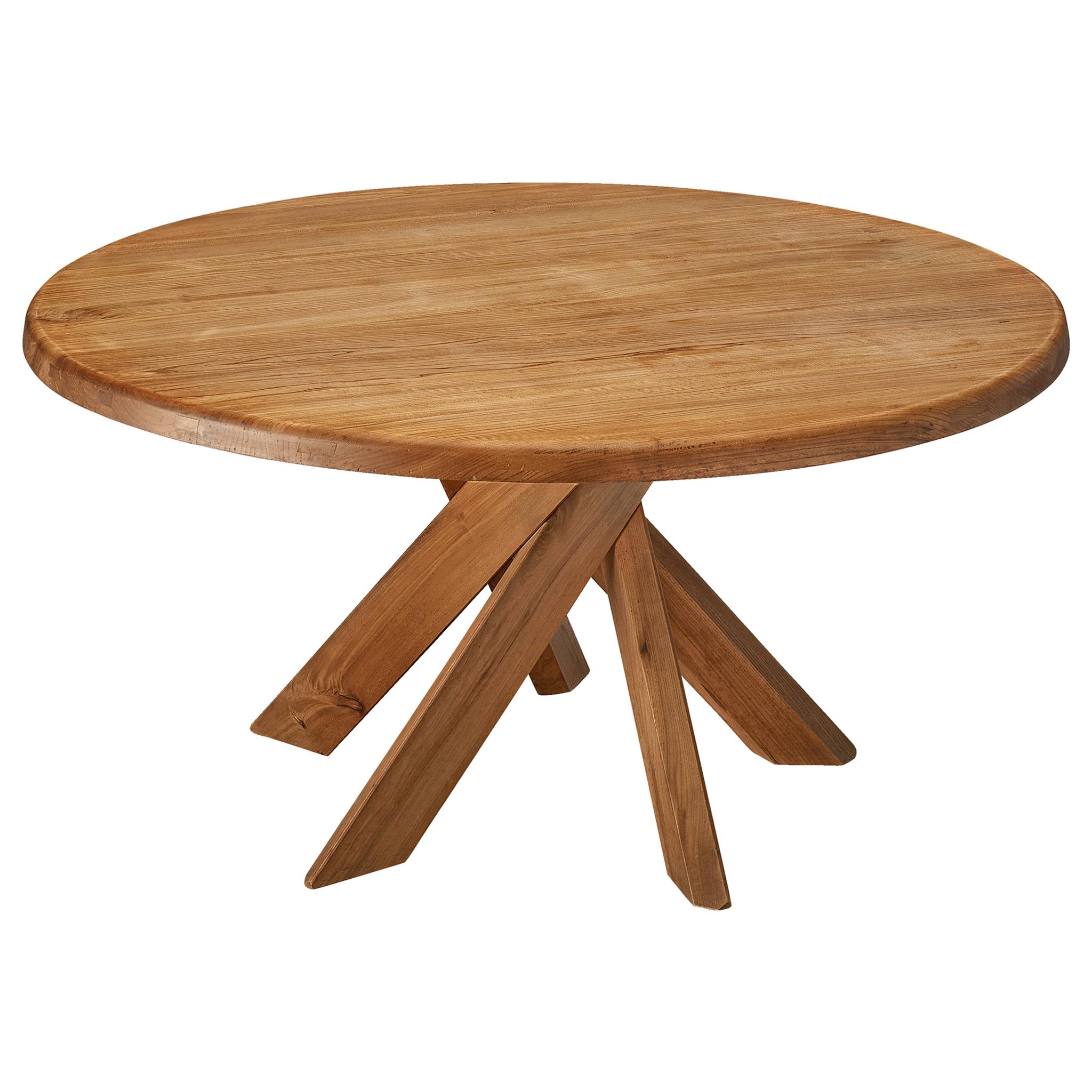 Pierre Chapo T21 Dining Table in Solid Elm