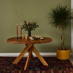 Pierre Chapo 'T21 Sfax' Handcrafted Tisch aus massivem Ulmenholz für Chapo Création