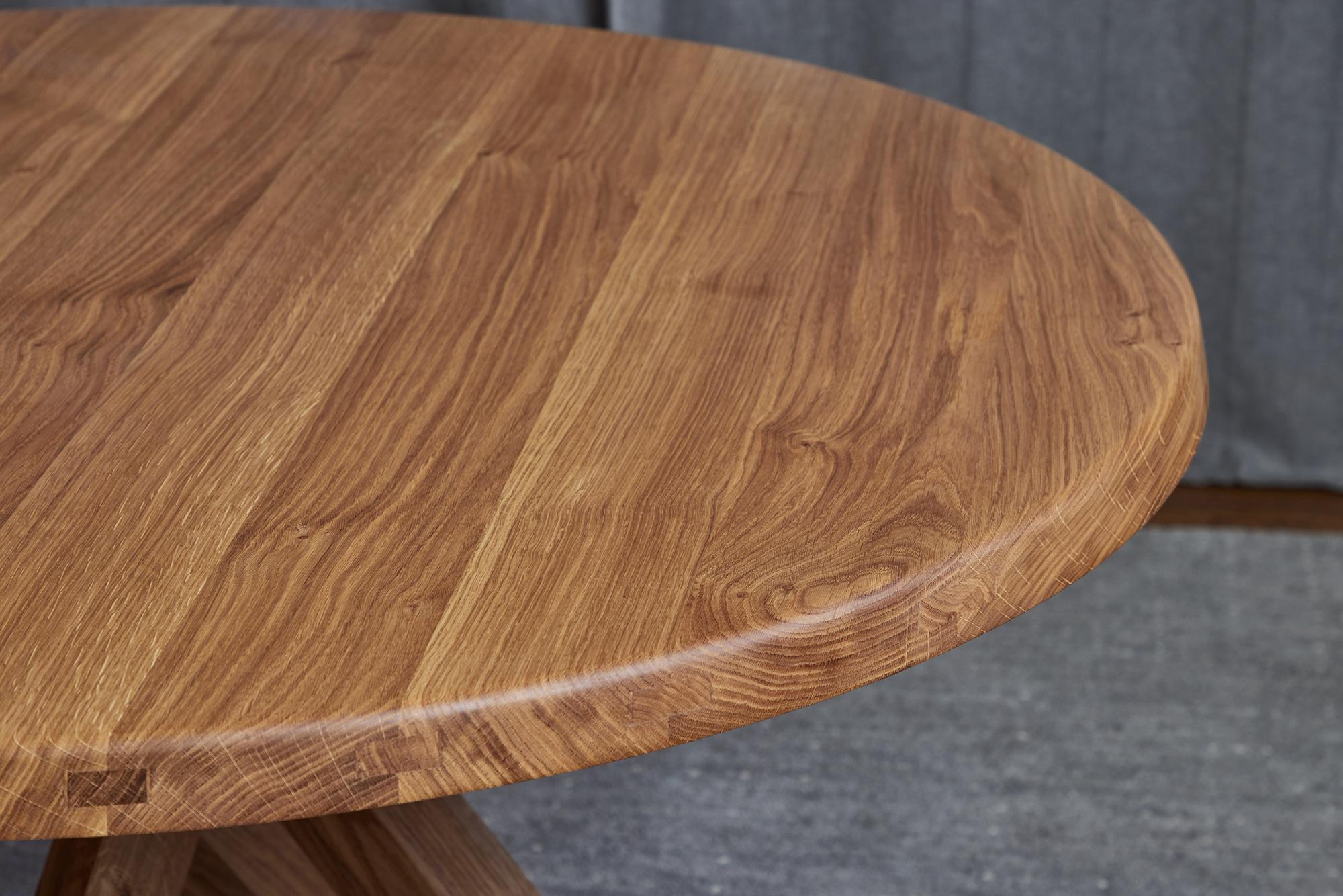 Pierre Chapo 'T21 Sfax' Table en bois de chêne massif fabriquée à la main pour Chapo Création en vente 9