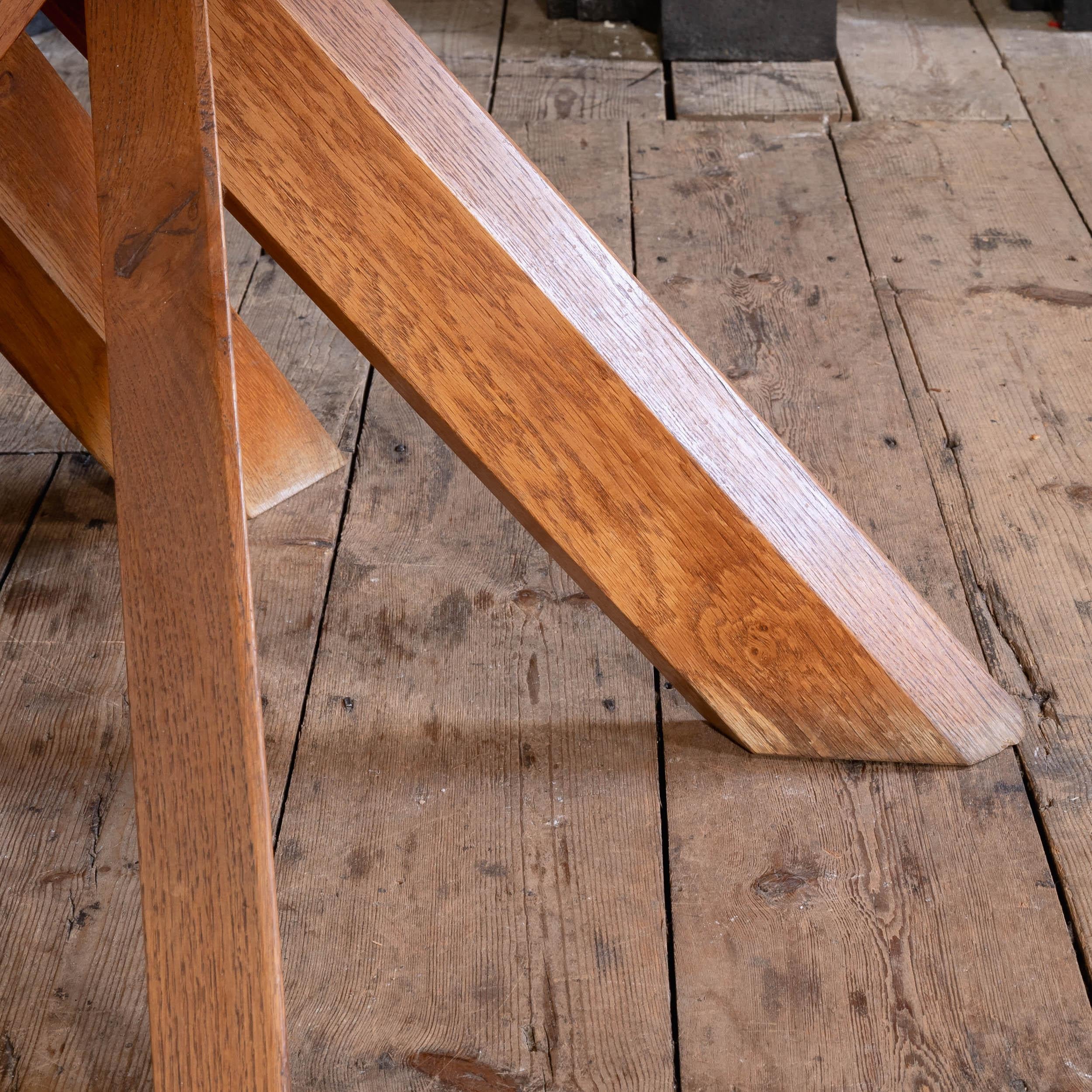 Pierre Chapo T21D Oak Dining Table en vente 4